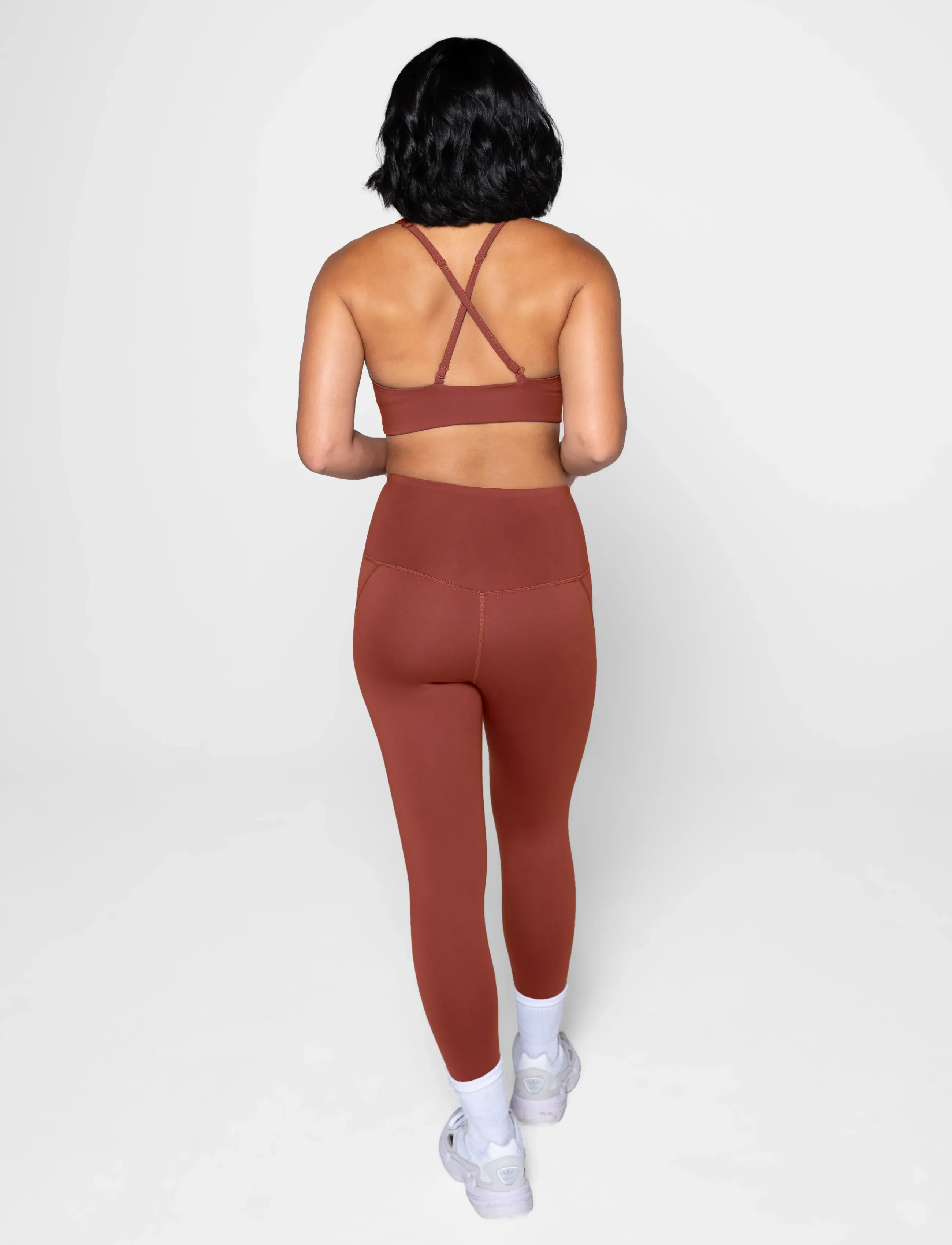 Girlfriend Collective - Compressive High-Rise Legging, Long - fuld længde - sedona - 3
