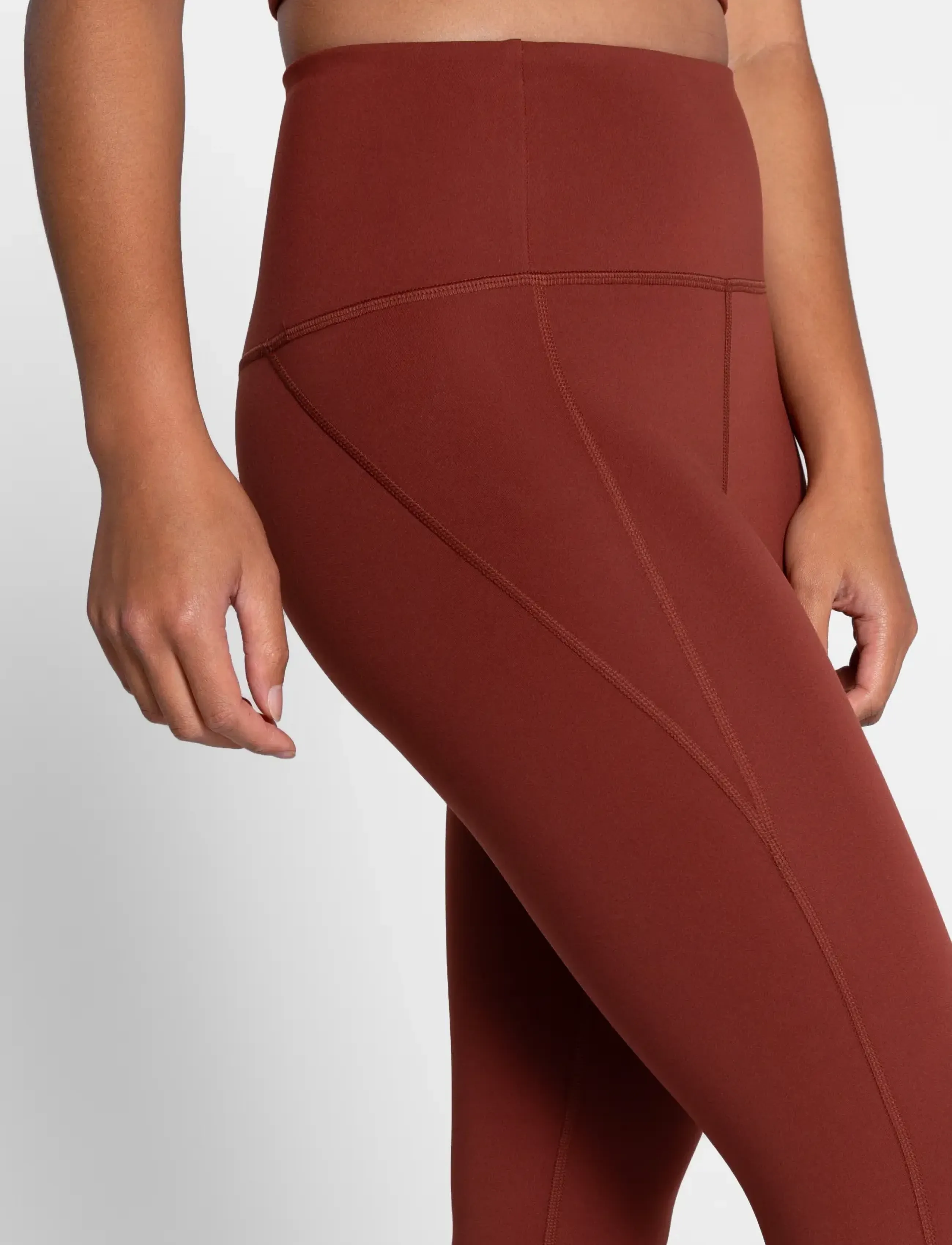 Girlfriend Collective - Compressive High-Rise Legging, Long - fuld længde - sedona - 4
