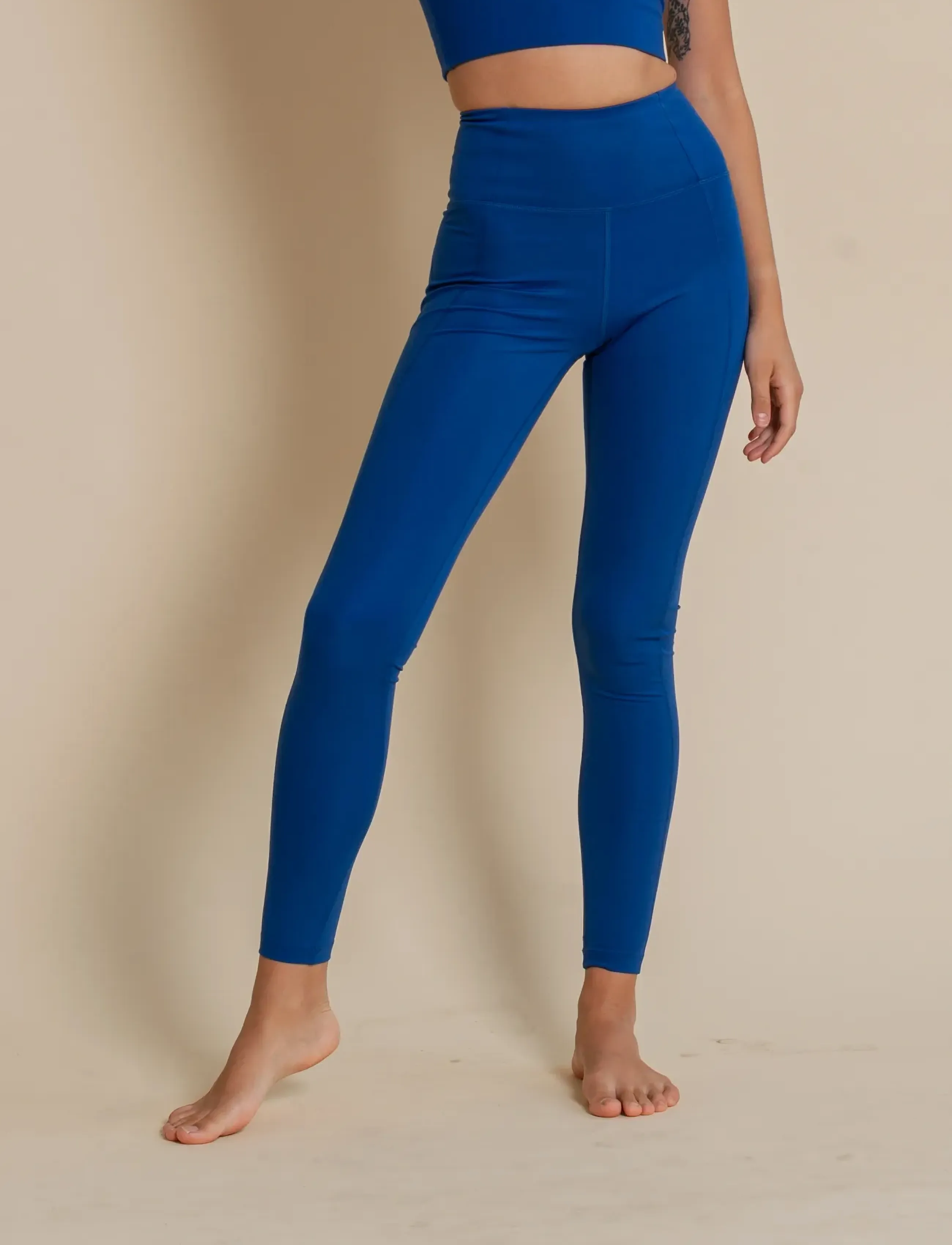 Girlfriend Collective - Compressive High-Rise Legging, Long - fuld længde - sodalite - 5
