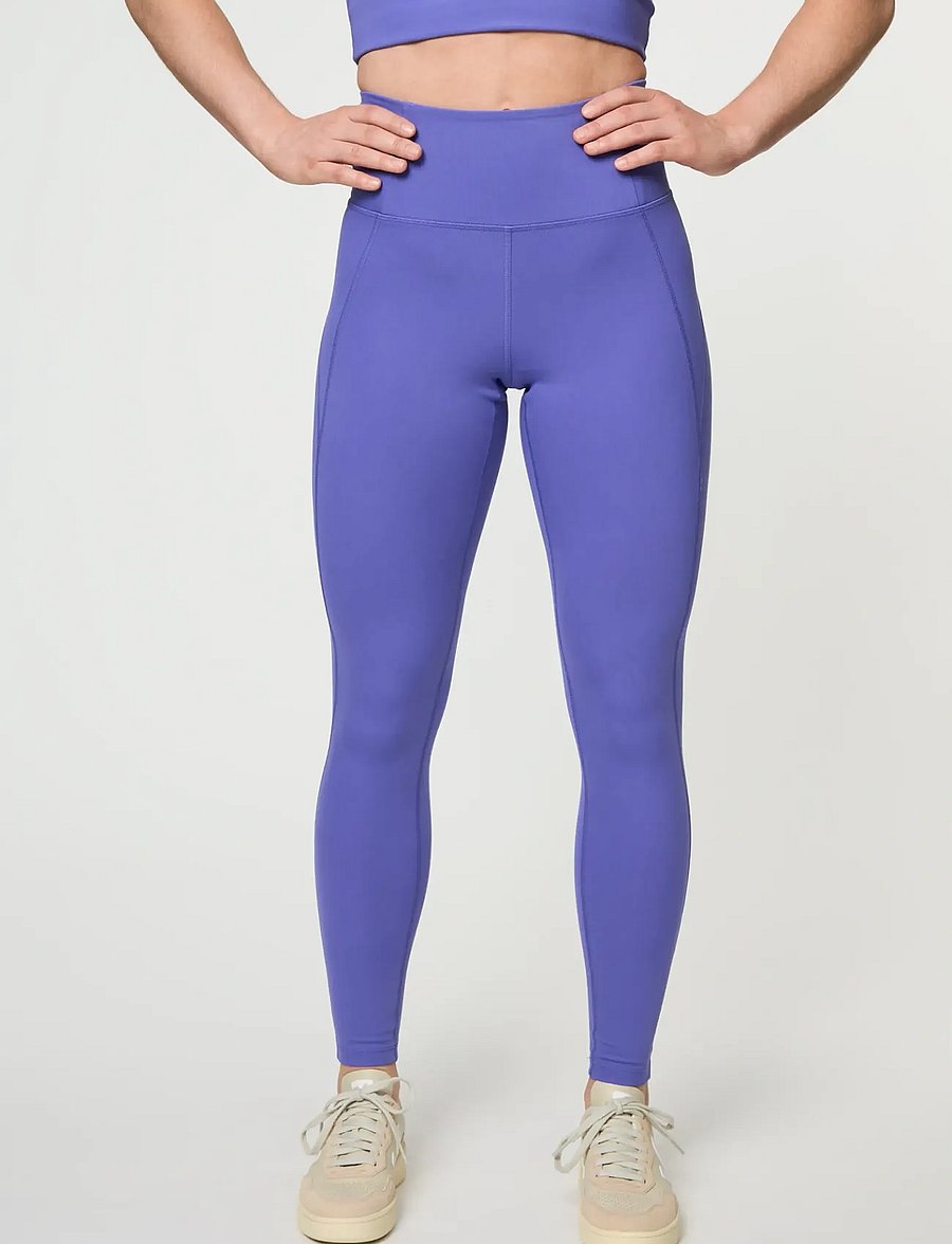 Girlfriend Collective - Compressive High-Rise Legging, Long - pilna garuma - wild iris - 0