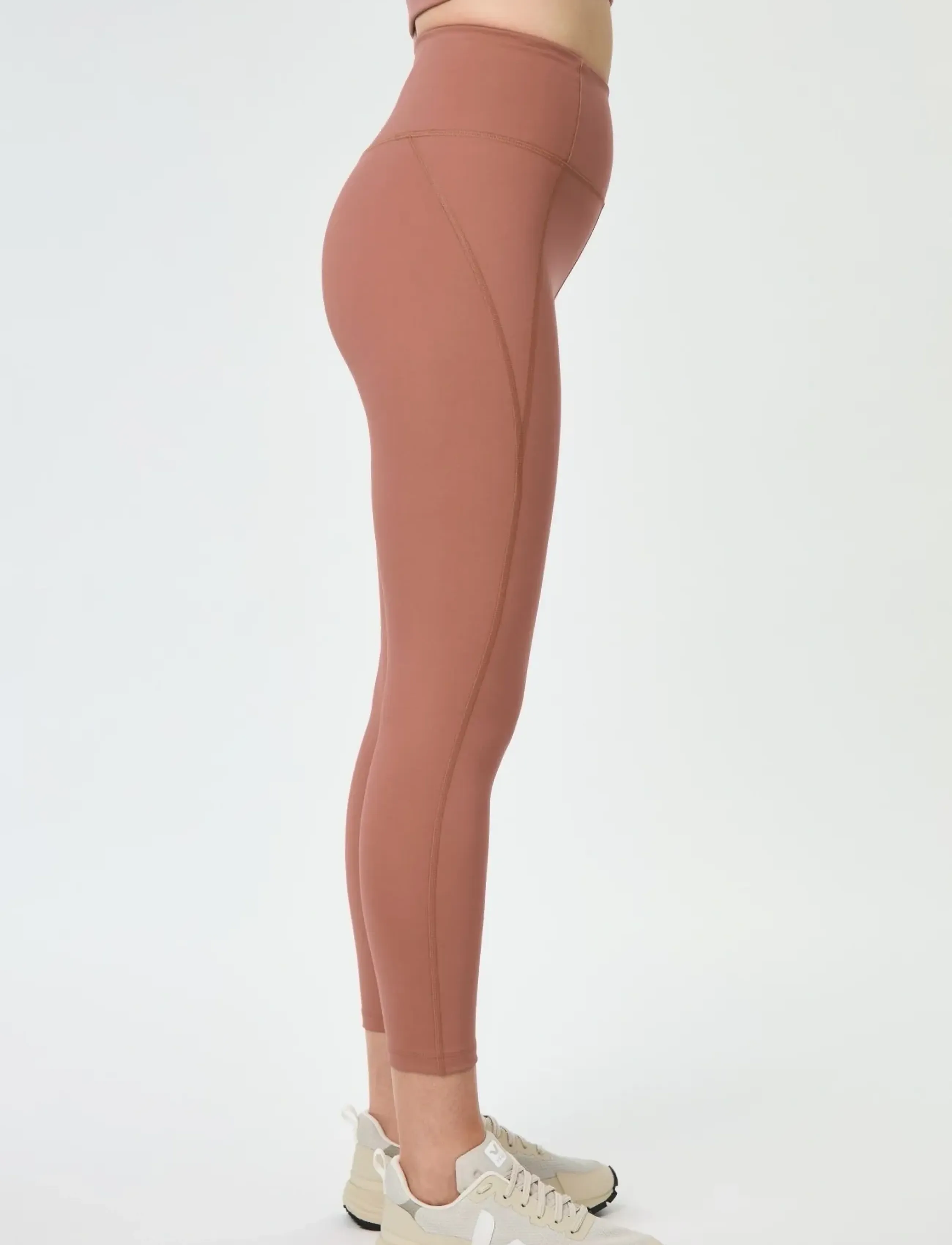 Girlfriend Collective - Compressive High-Rise Legging, 7/8 - 7/8 længde - antler - 4
