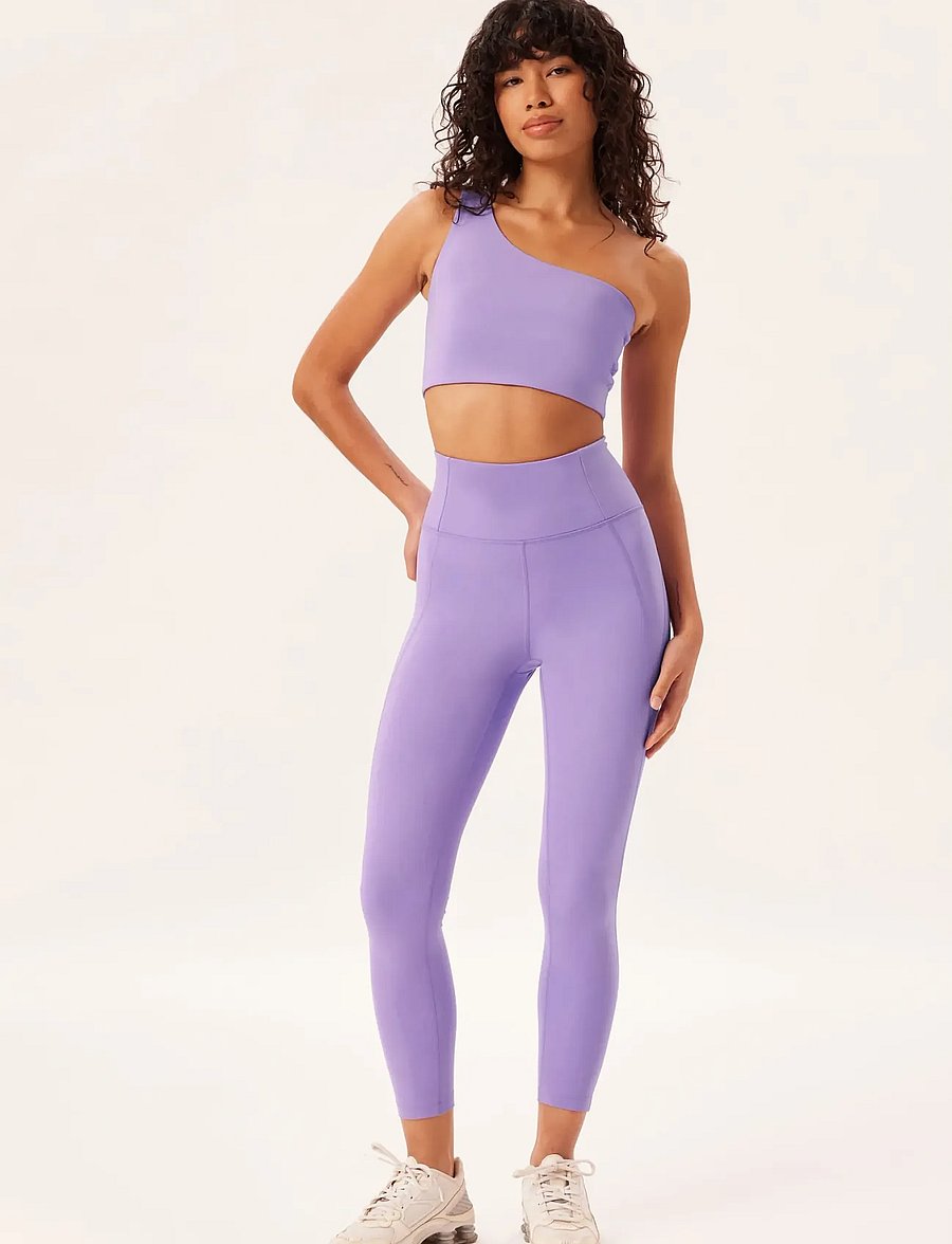 Girlfriend Collective - Compressive High-Rise Legging, 7/8 - 7/8 ilgis - bougainvillea - 0