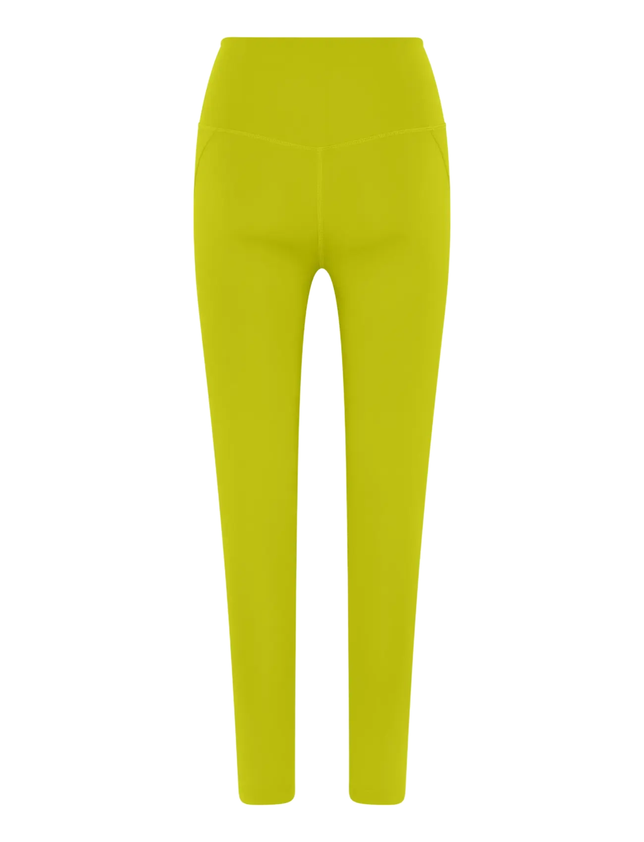 Girlfriend Collective - Compressive High-Rise Legging, 7/8 - 7/8 længde - chartreuse - 2