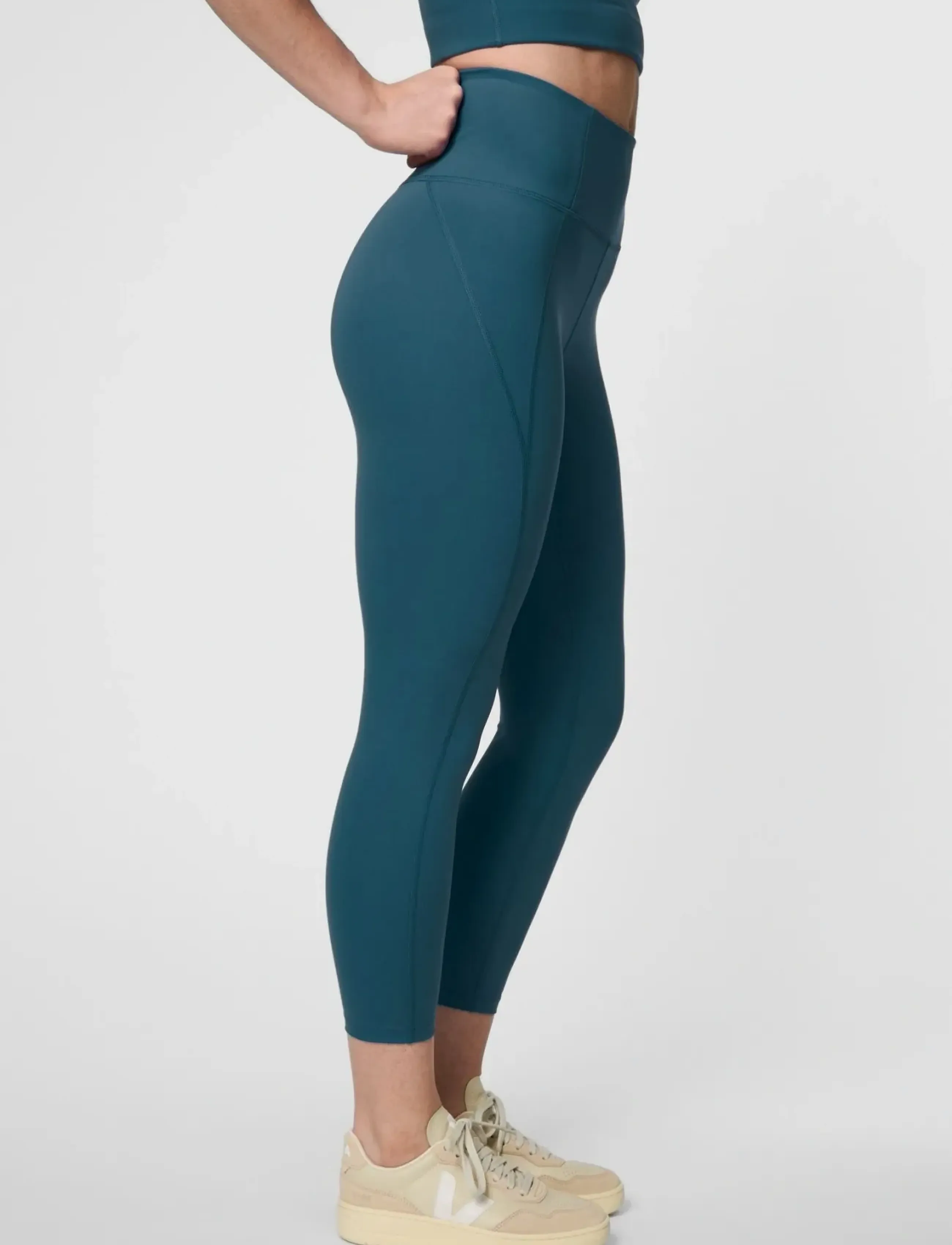 Girlfriend Collective - Compressive High-Rise Legging, 7/8 - 7/8 længde - globe - 5