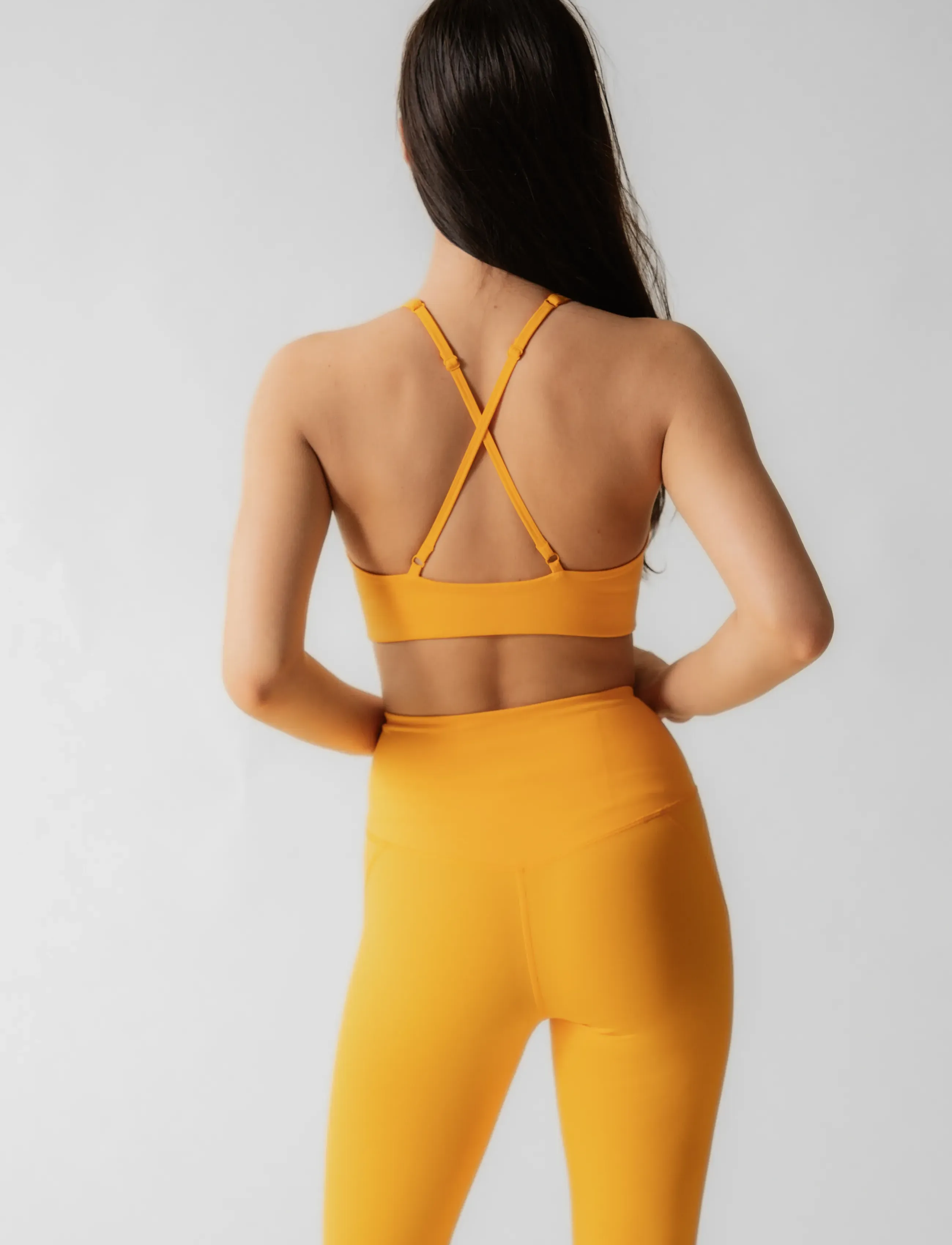 Girlfriend Collective - Compressive High-Rise Legging, 7/8 - 7/8 længde - golden glow - 5