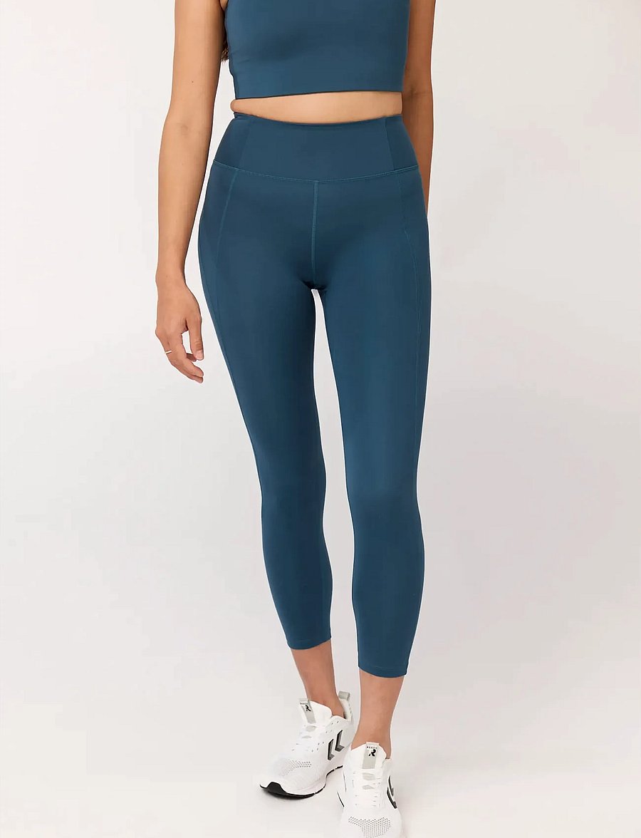 Girlfriend Collective - Compressive High-Rise Legging, 7/8 - 7/8 ilgis - ink - 5