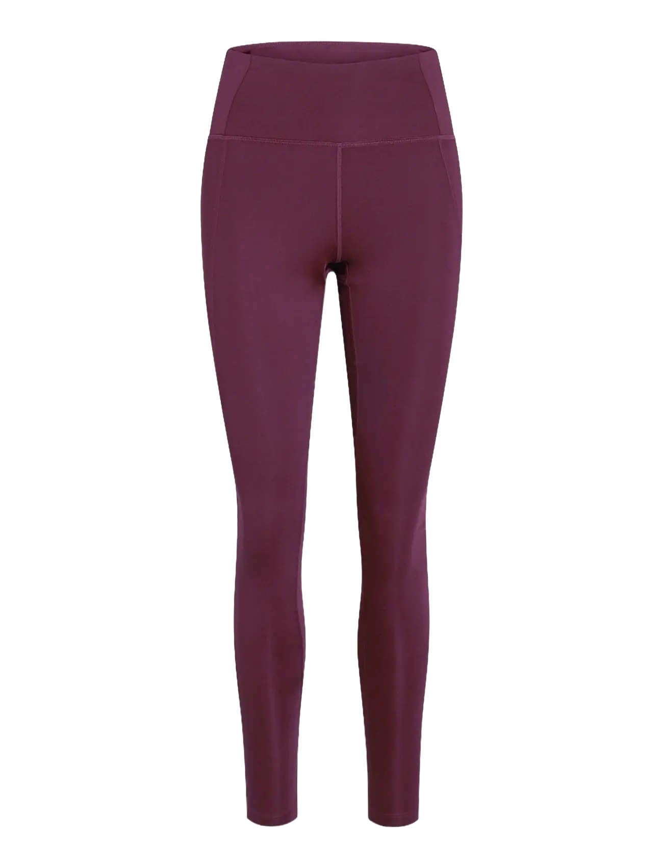 Girlfriend Collective Compressive High-Rise Legging, 7/8 - Riided - PLUM / burgundy