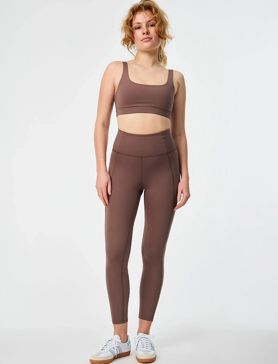 Girlfriend Collective - Compressive High-Rise Legging, 7/8 - 7/8 ilgis - porcini - 0