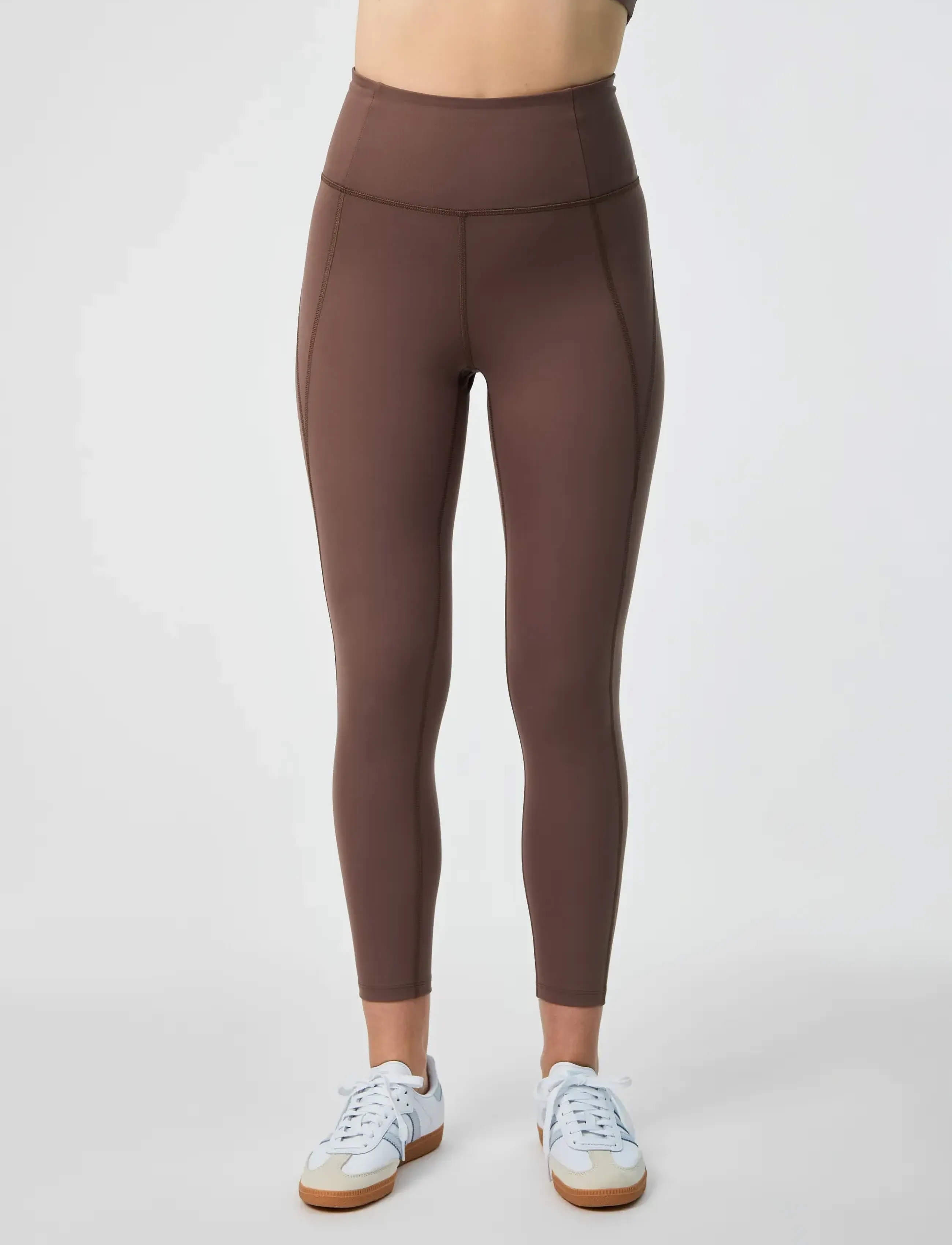 Girlfriend Collective - Compressive High-Rise Legging, 7/8 - 7/8 længde - porcini - 3