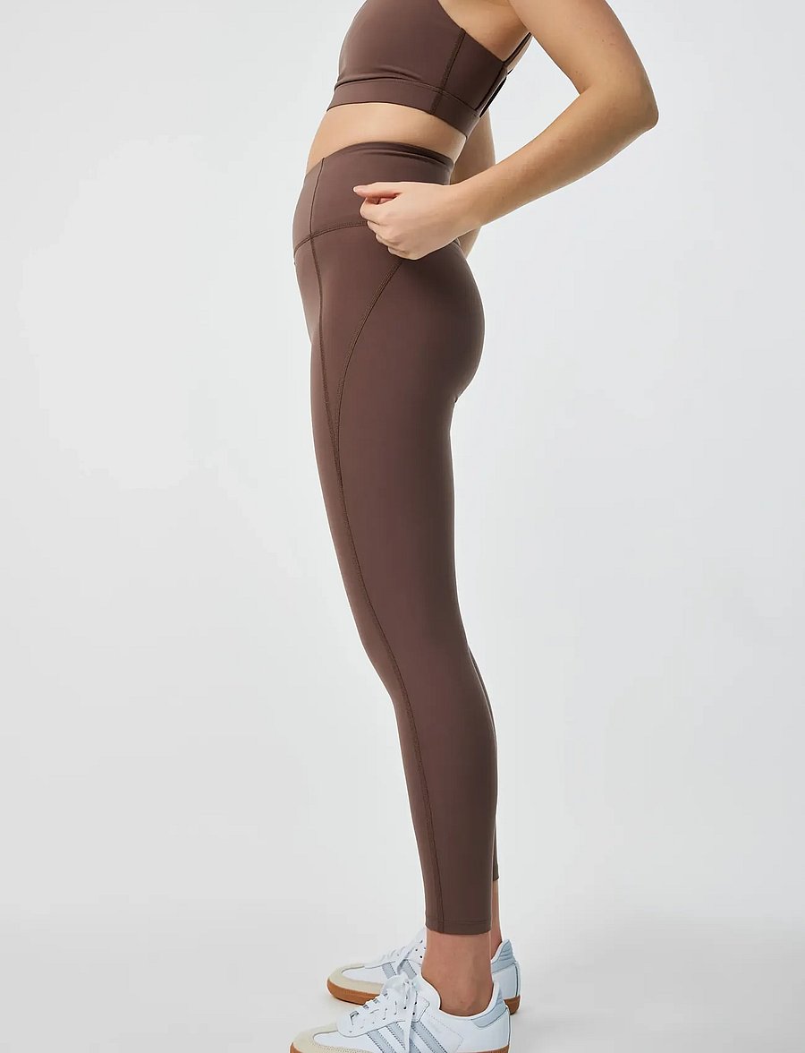 Girlfriend Collective - Compressive High-Rise Legging, 7/8 - 7/8 ilgis - porcini - 4