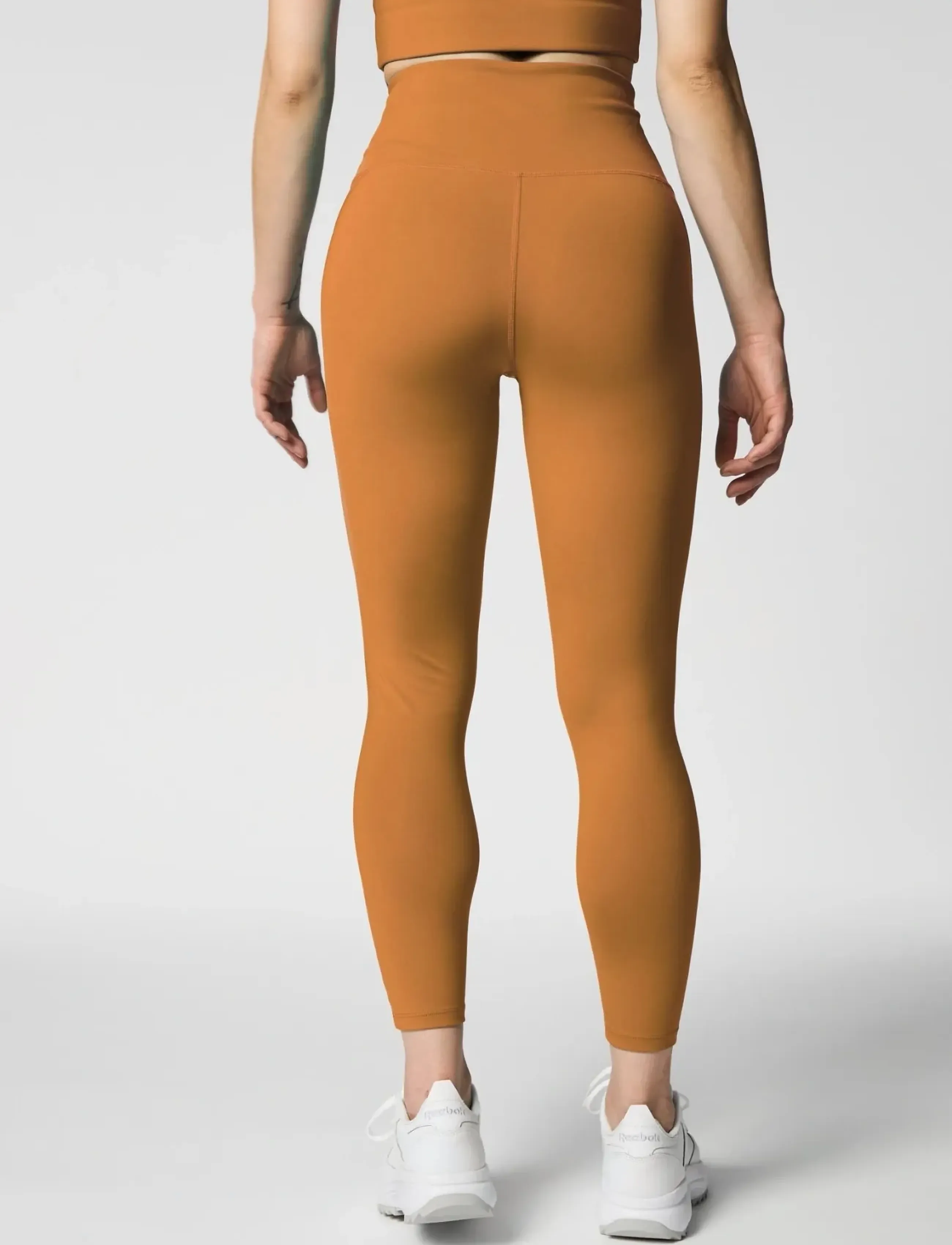 Girlfriend Collective - Compressive High-Rise Legging, 7/8 - 7/8 længde - saddle - 4