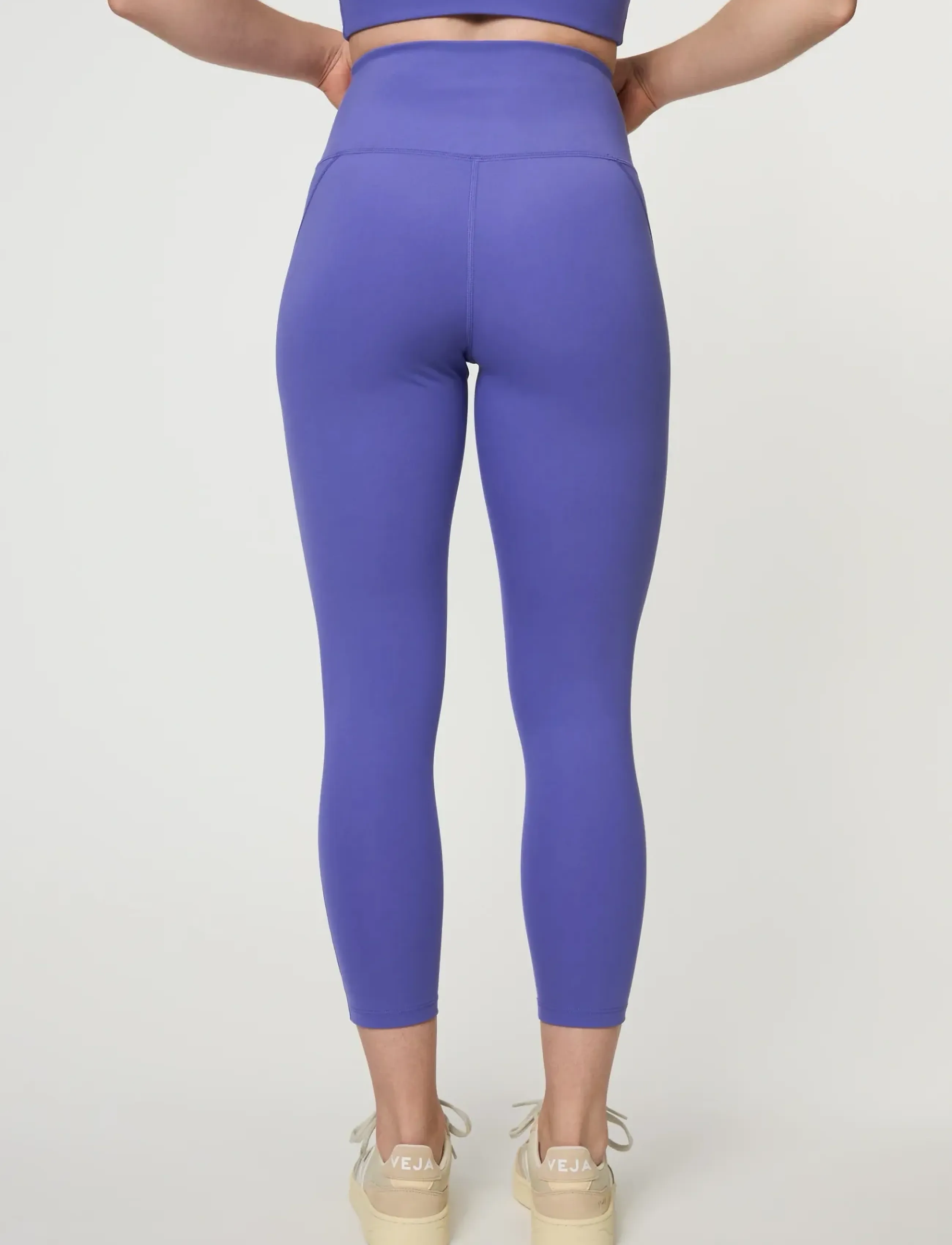 Girlfriend Collective - Compressive High-Rise Legging, 7/8 - 7/8 længde - wild iris - 2