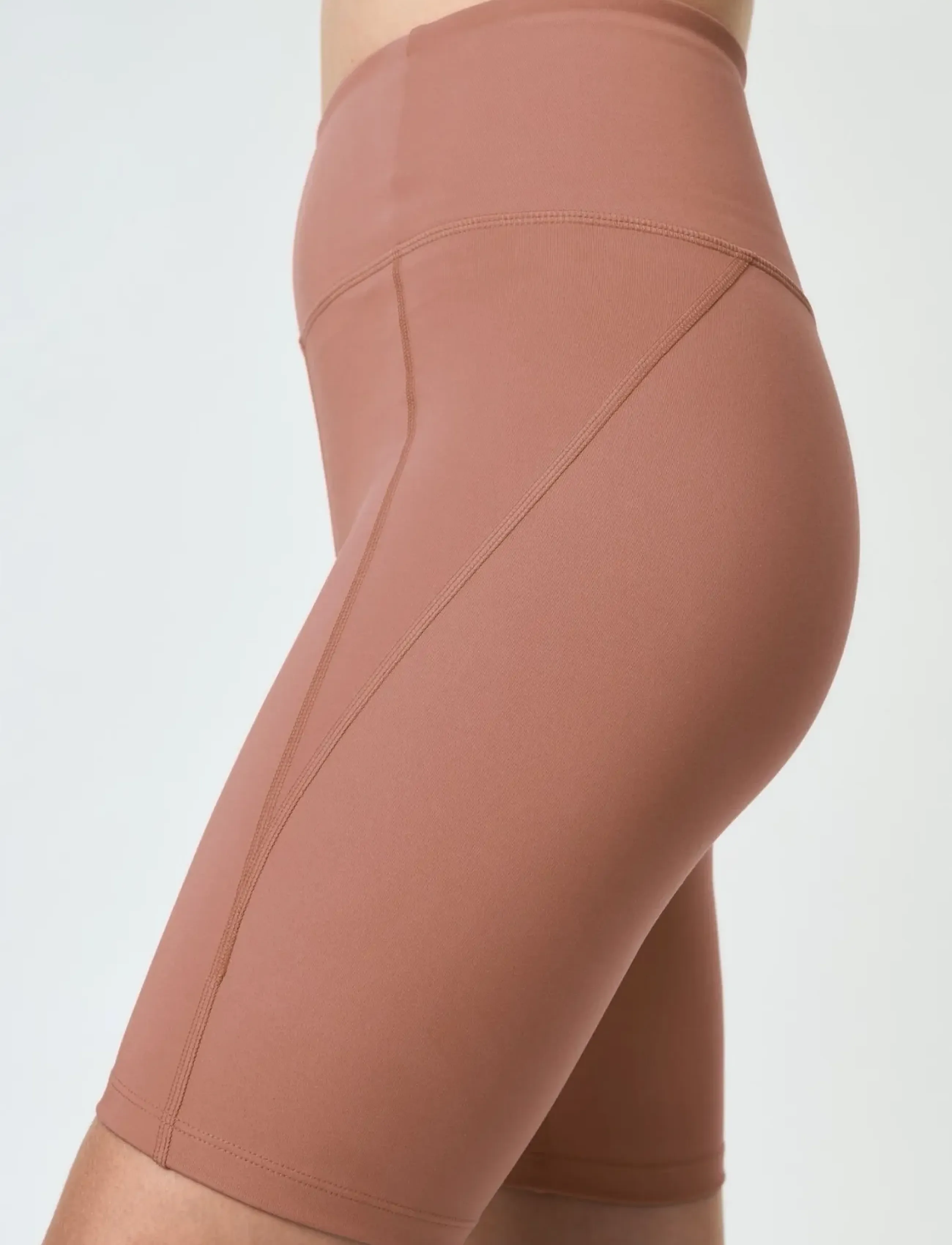 Girlfriend Collective - Compressive High-Rise Bike Shorts - laveste priser - antler - 3