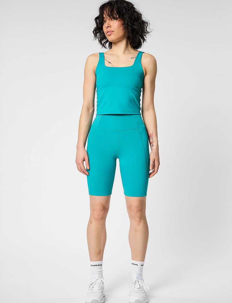 Girlfriend Collective - Compressive High-Rise Bike Shorts - lyhyet trikoot - peacock - 0