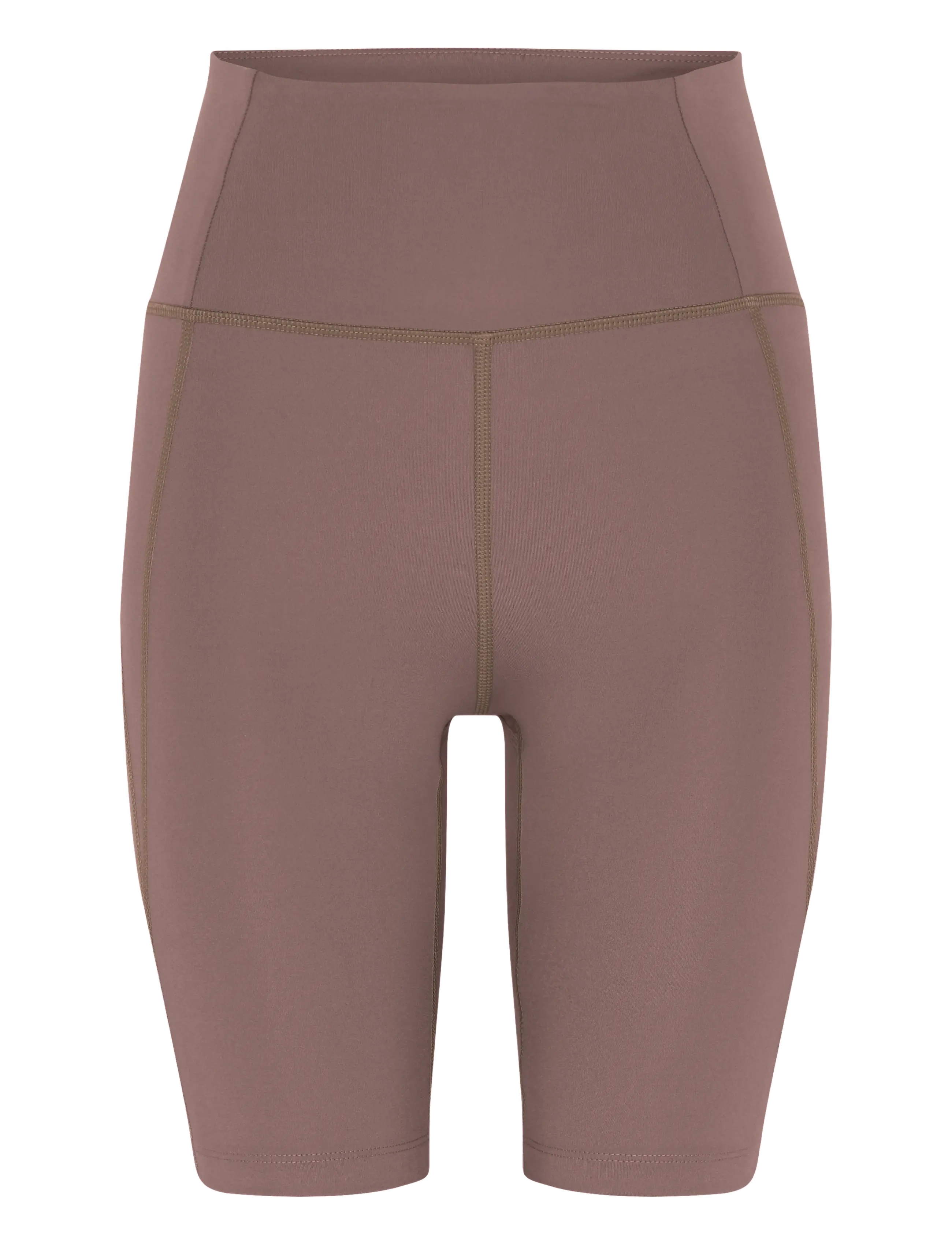 Compressive High-Rise Bike Shorts - PORCINI