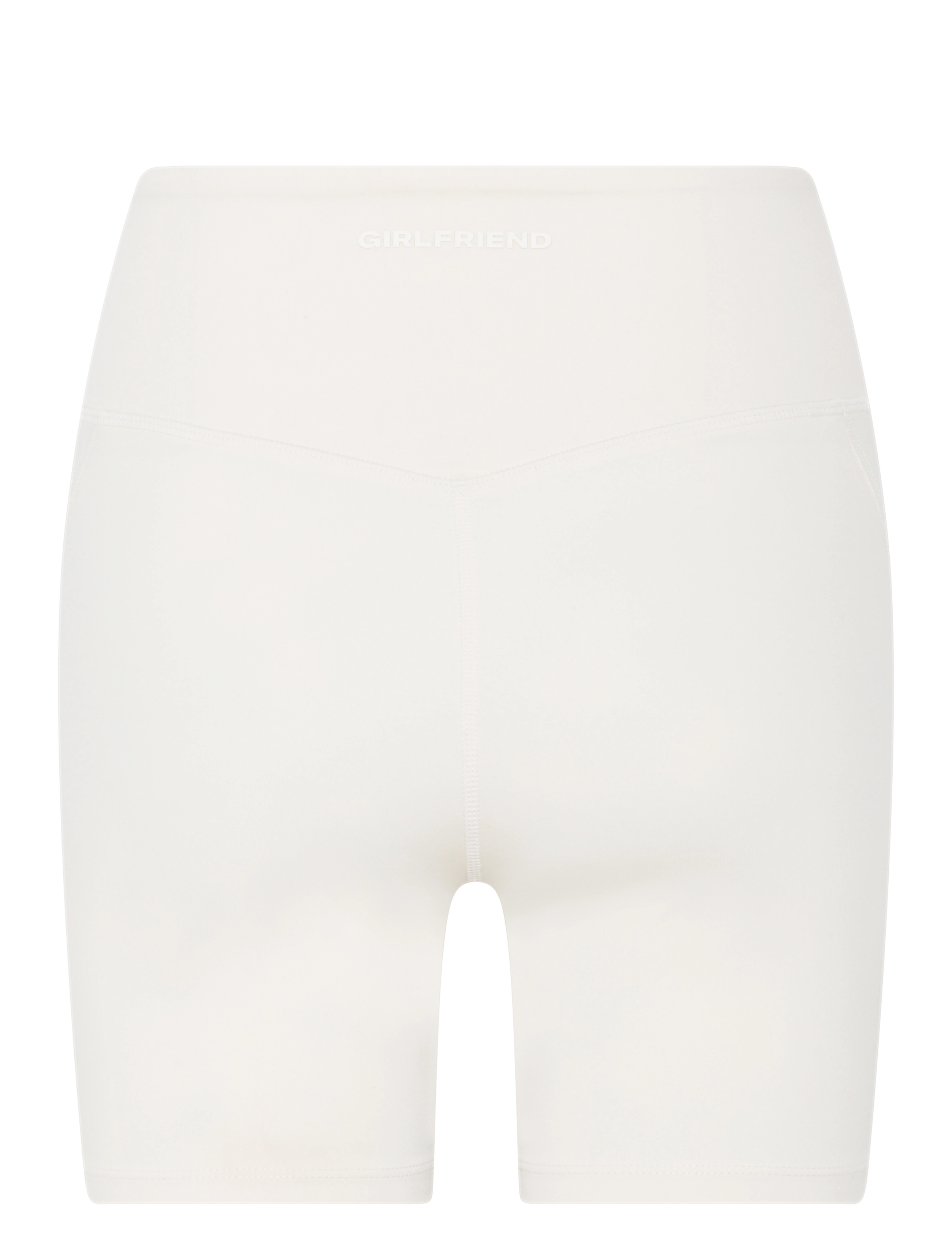Girlfriend Collective - Compressive High-Rise Run Shorts - trainingsshorts - ivory - 2
