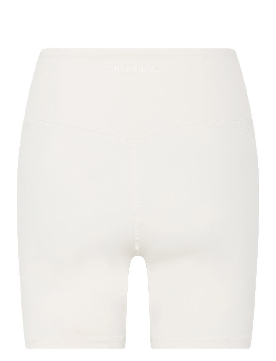 Girlfriend Collective - Compressive High-Rise Run Shorts - trainingsshorts - ivory - 2