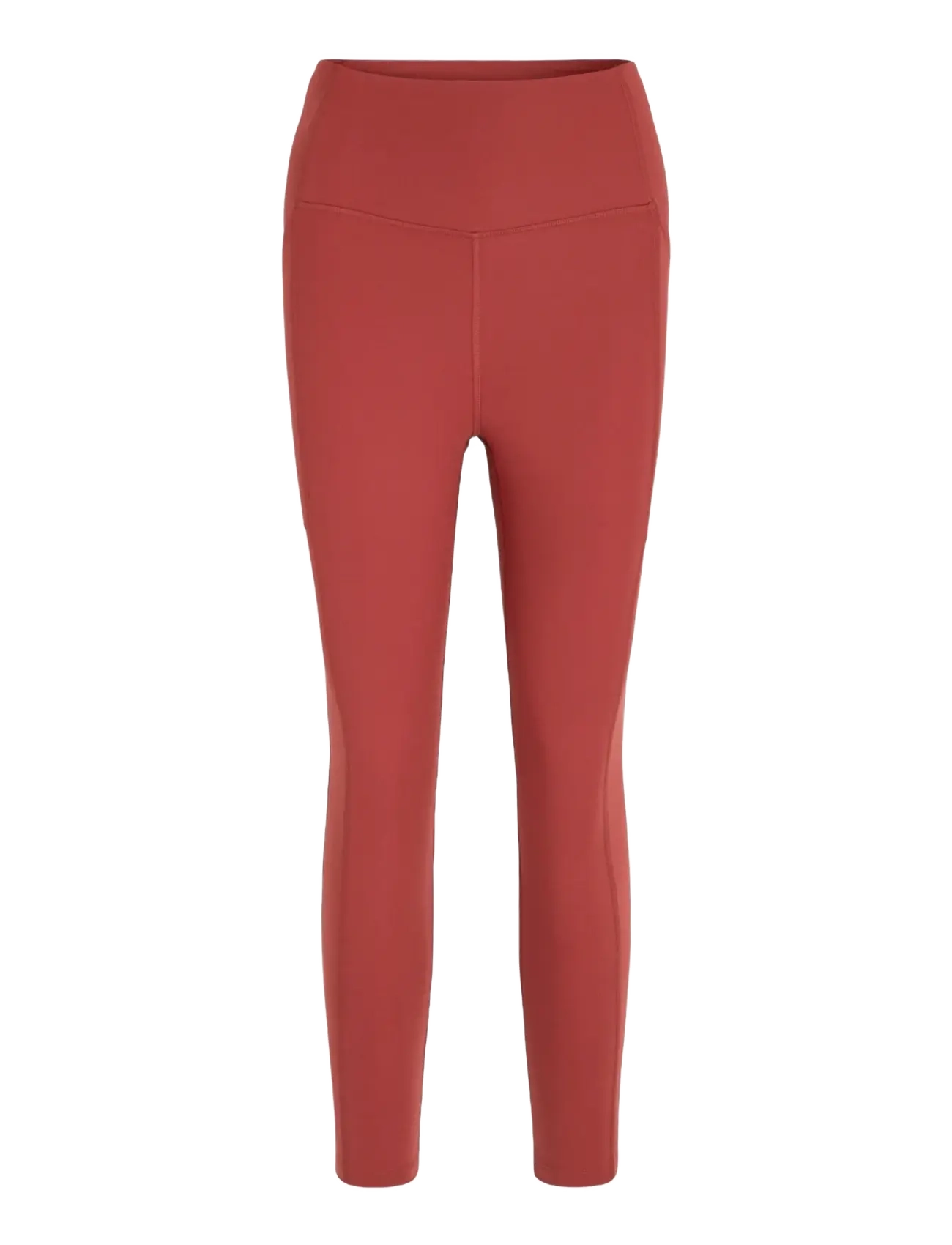 Girlfriend Collective Pocket High-Rise Legging, Long - Tøj - EMBER / red