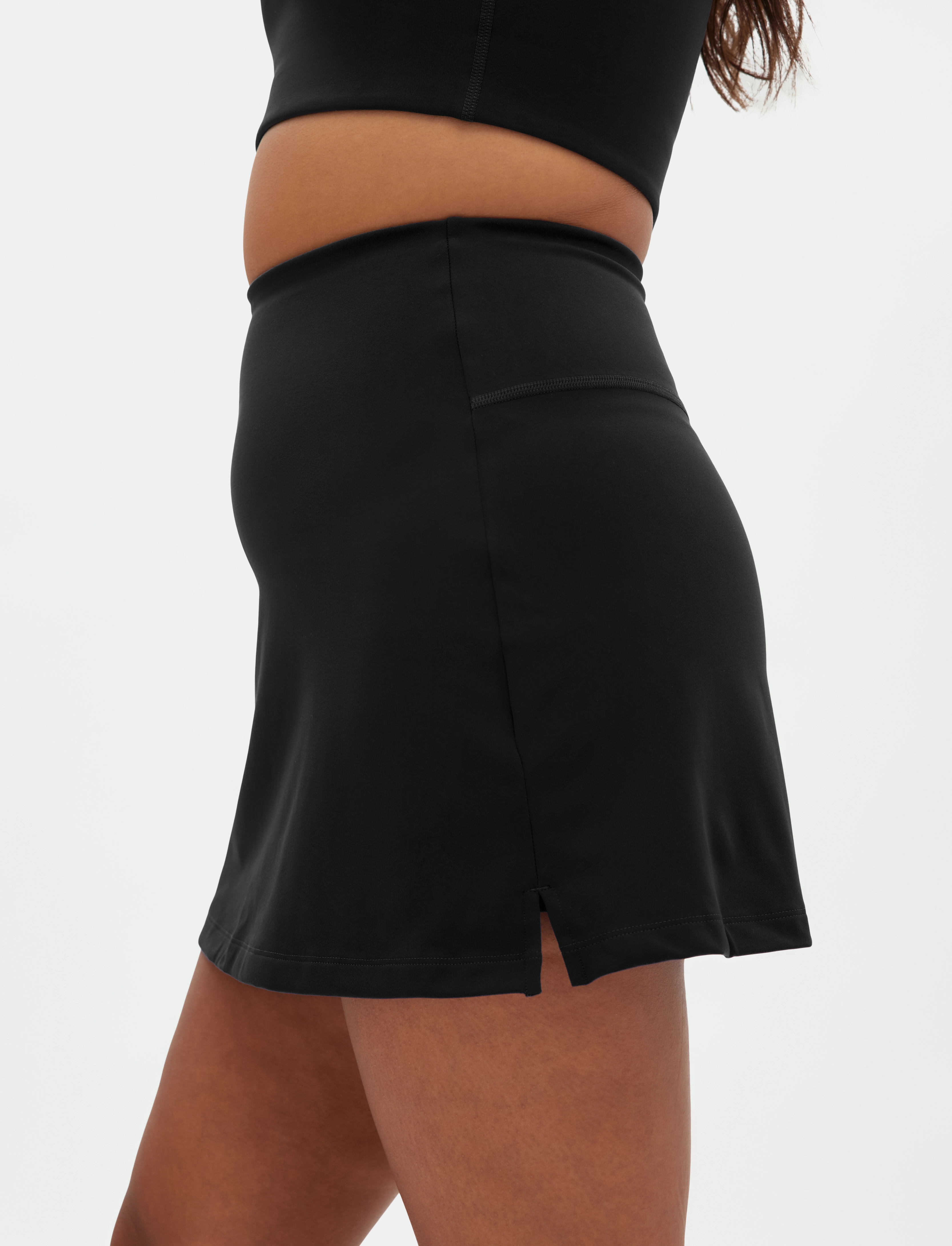 Girlfriend Collective - The Skort, High-Rise - spódnico spodnie - black - 5
