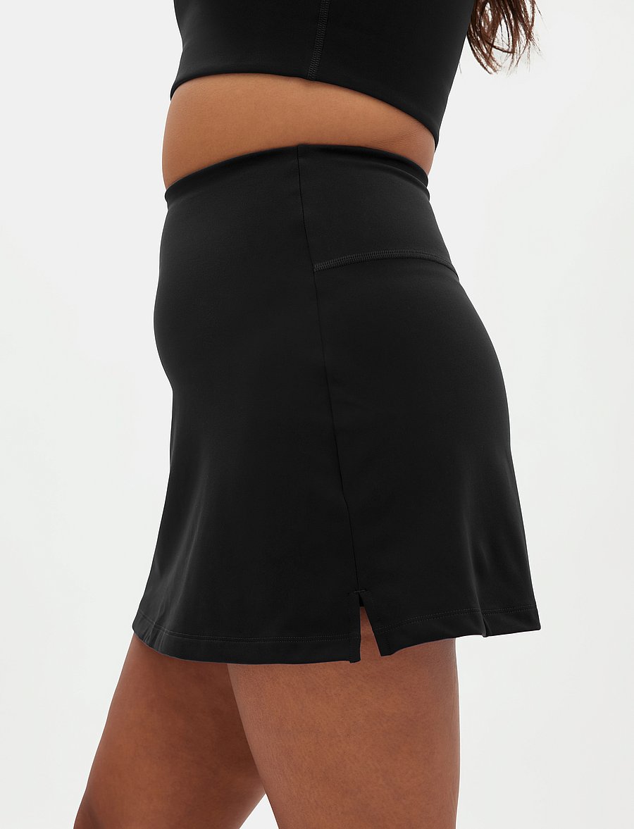 Girlfriend Collective - The Skort, High-Rise - spódnico spodnie - black - 5