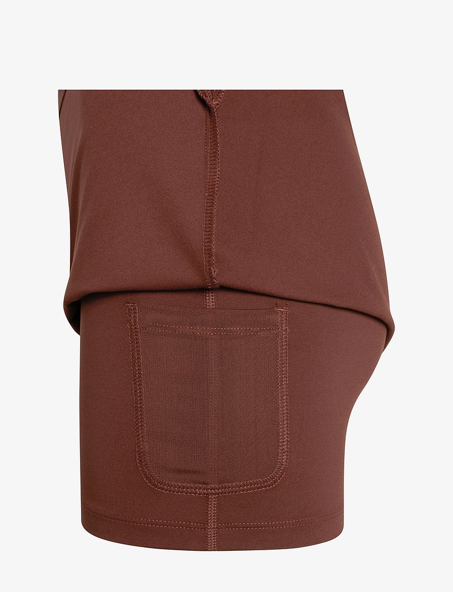Girlfriend Collective - The Skort, High-Rise - sportiniai sijonai - earth - 4