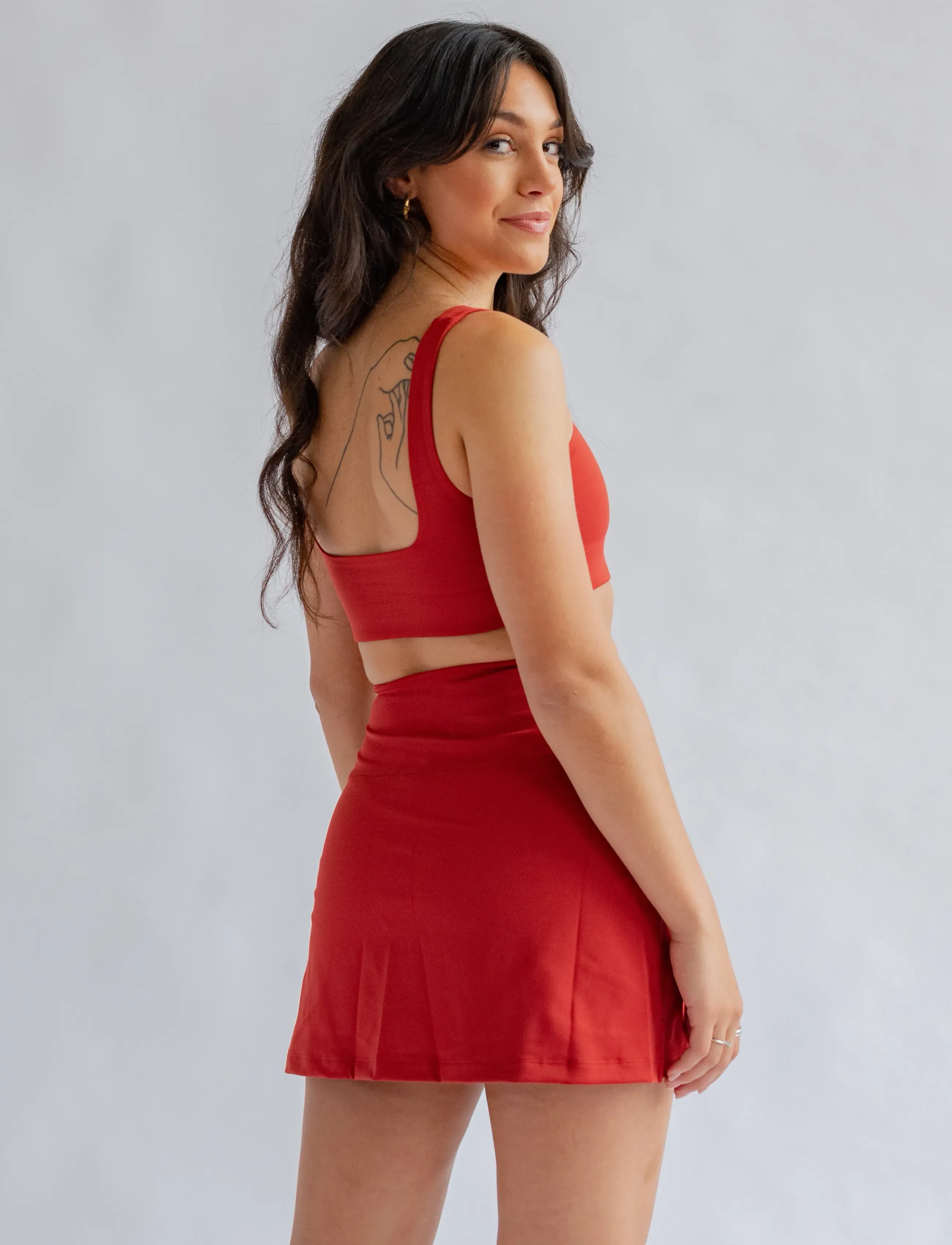 Girlfriend Collective - The Skort, High-Rise - træningsnederdele - ember - 5