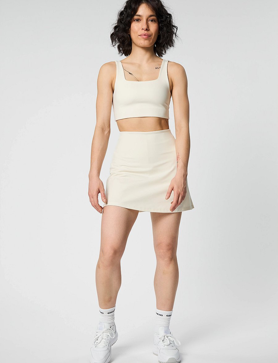 Girlfriend Collective - The Skort, High-Rise - dresses and skirts - ivory - 0