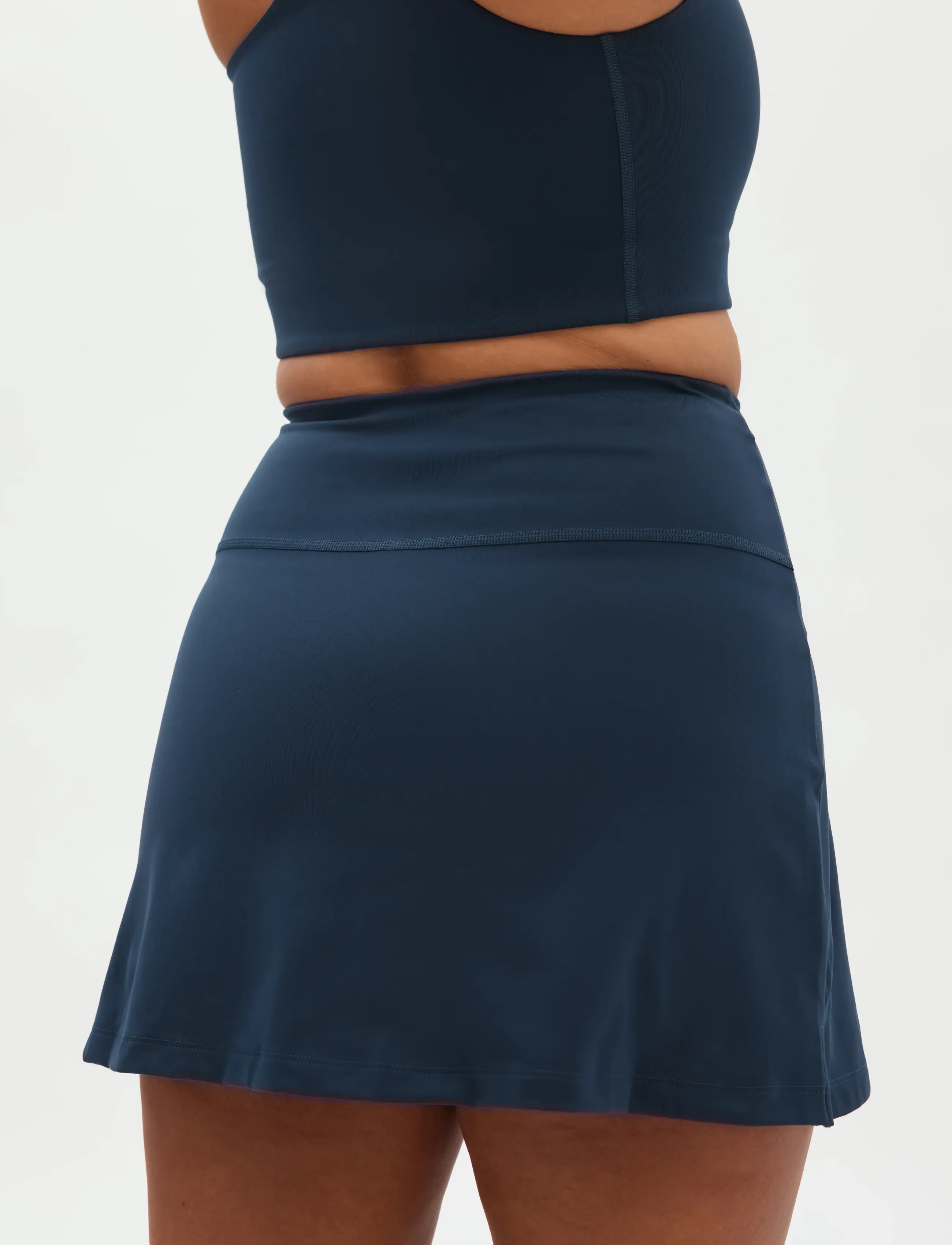 Girlfriend Collective - The Skort, High-Rise - træningsnederdele - midnight - 5
