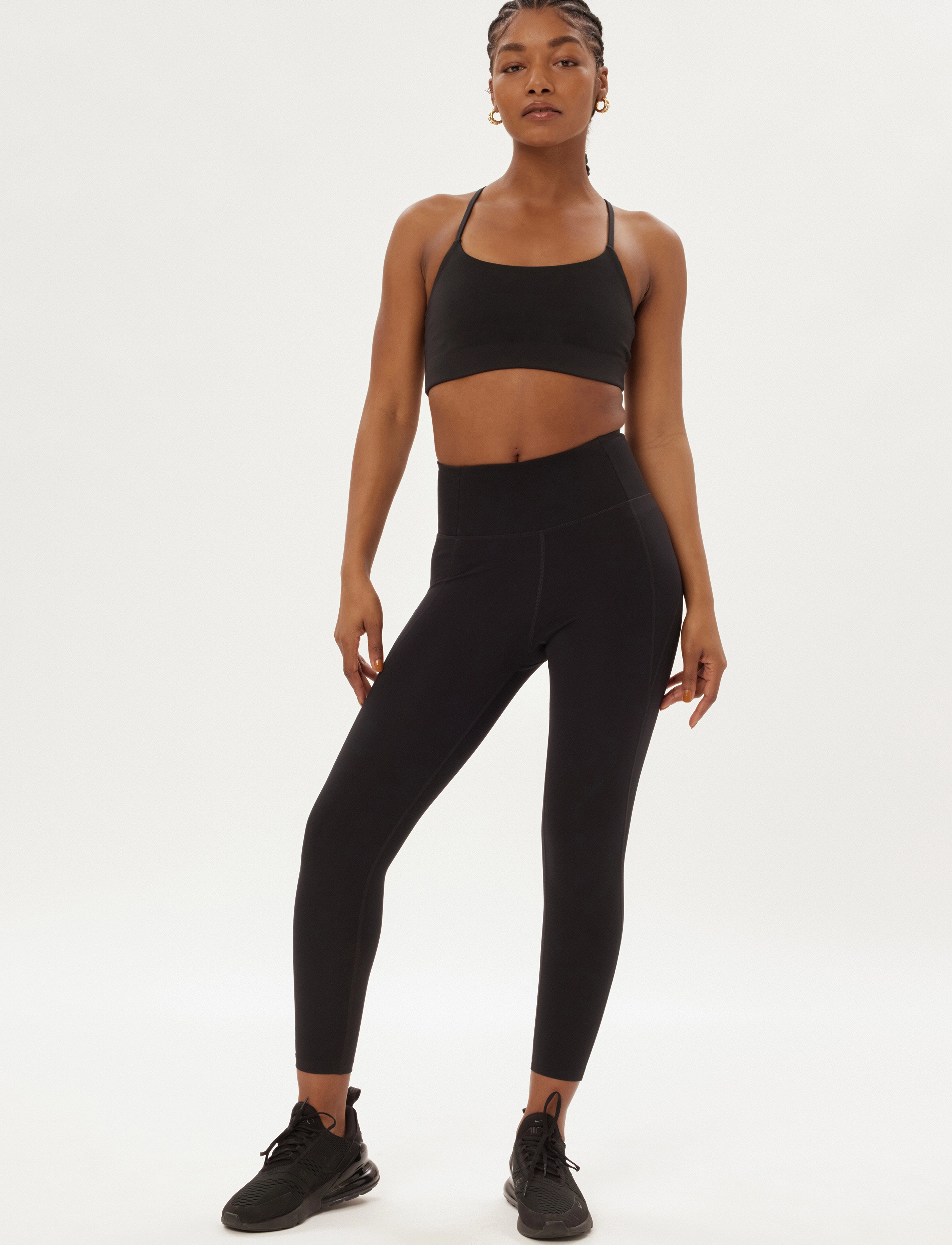 Girlfriend Collective Float High-Rise Legging, Long, Damen, Leggings Mit Hohem Bund, Schwarz, Gr.XS