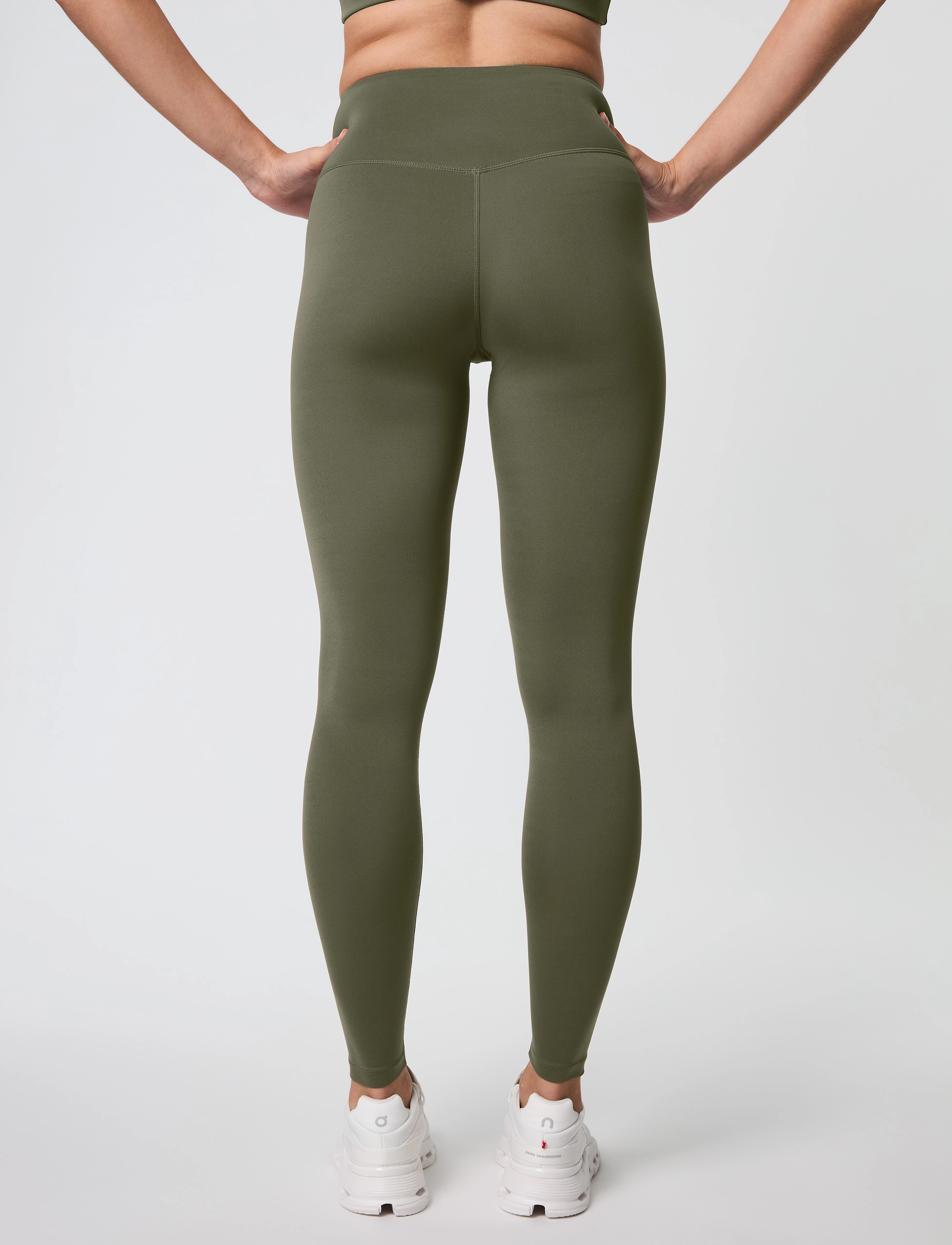 Girlfriend Collective - Float High-Rise Legging, Long - fuld længde - cured green - 5
