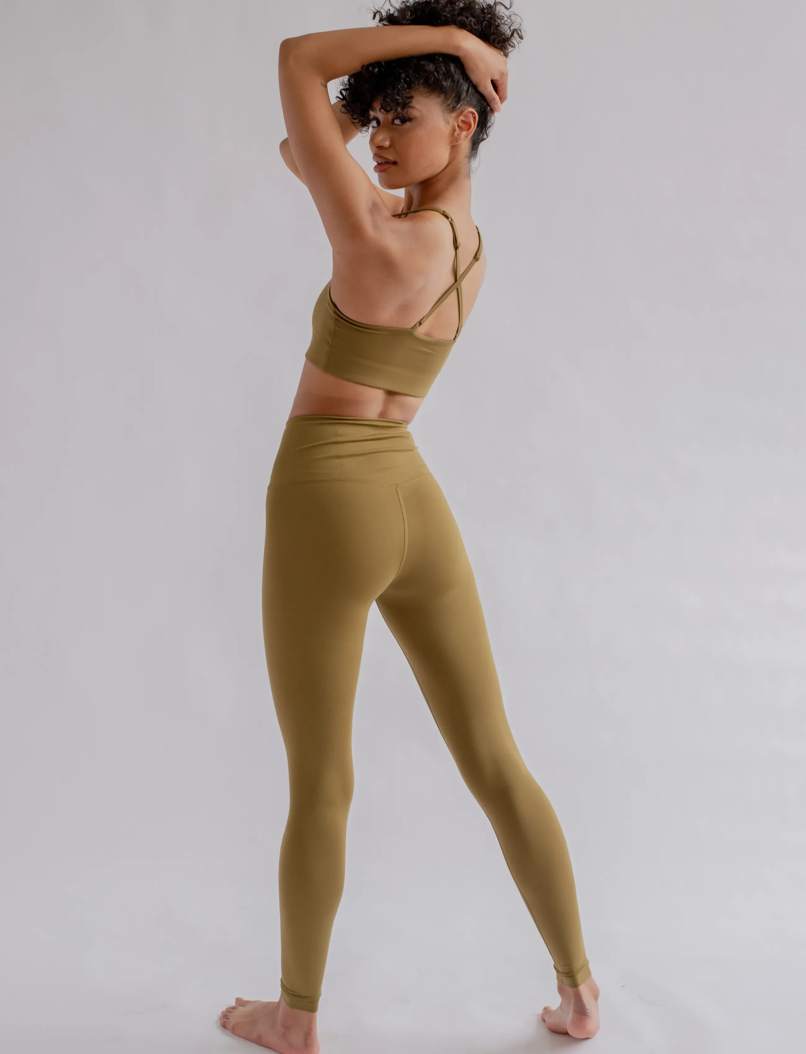 Girlfriend Collective - Float High-Rise Legging, Long - fuld længde - fern - 4