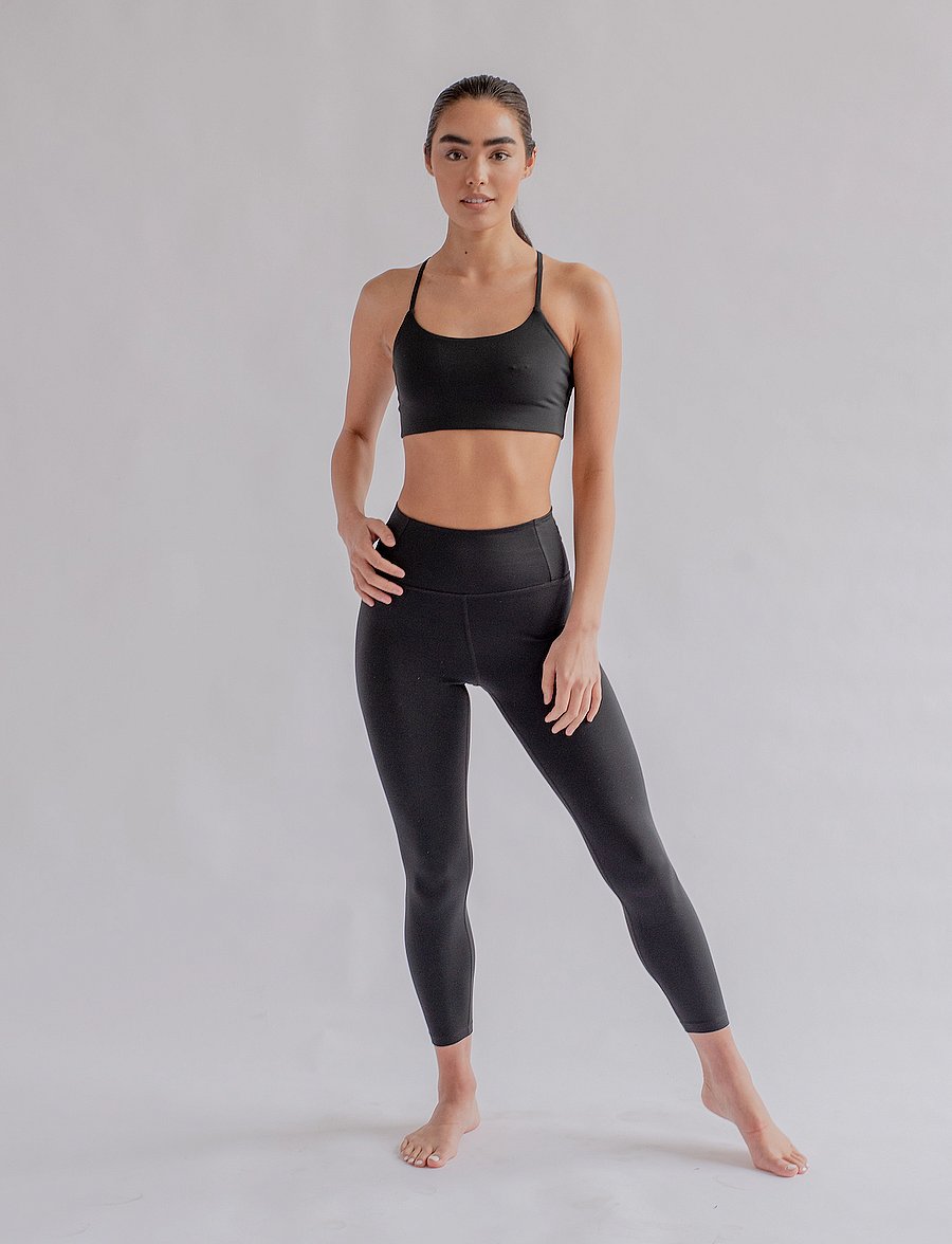 Girlfriend Collective - Float High-Rise Legging, 7/8 - 7/8 pikkus - black - 5
