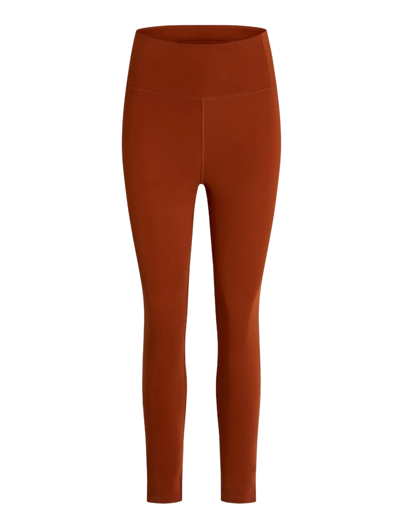 Girlfriend Collective Float High-Rise Legging, 7/8 - Tights - MAHOGANY / coral