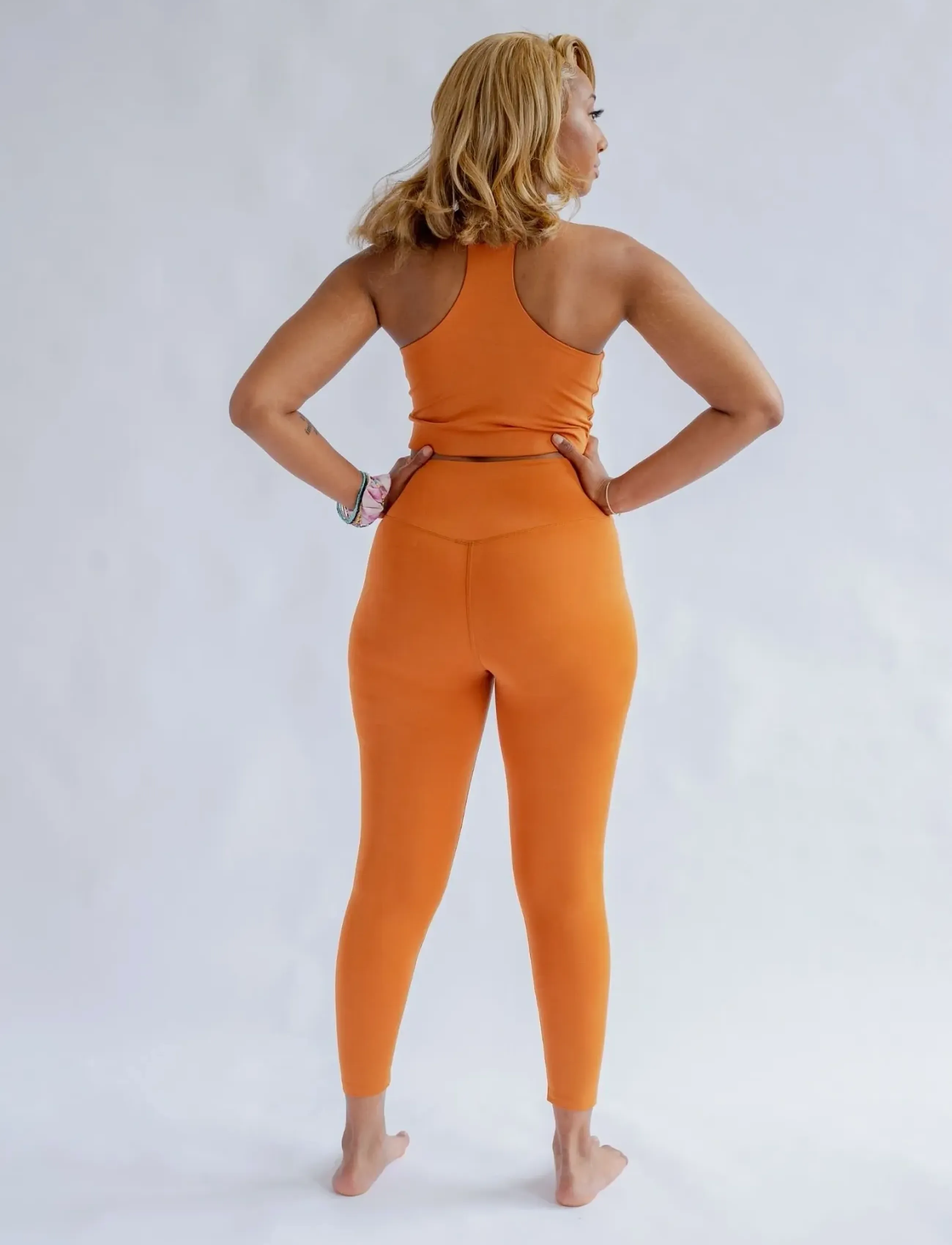 Girlfriend Collective - Float High-Rise Legging, 7/8 - 7/8 pikkus - spice - 4