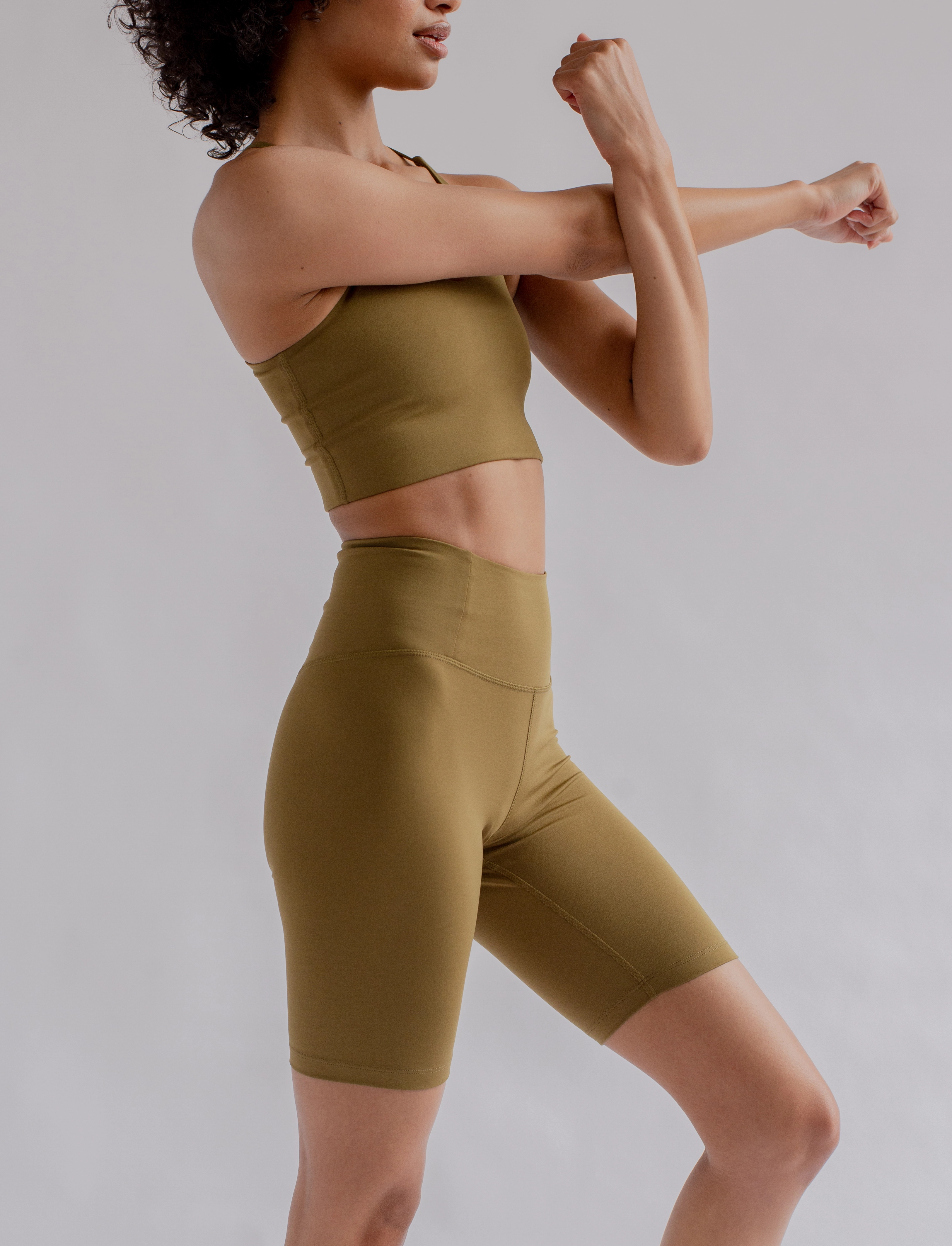 Girlfriend Collective - Float High-Rise Bike Shorts - treningsshorts - fern - 3