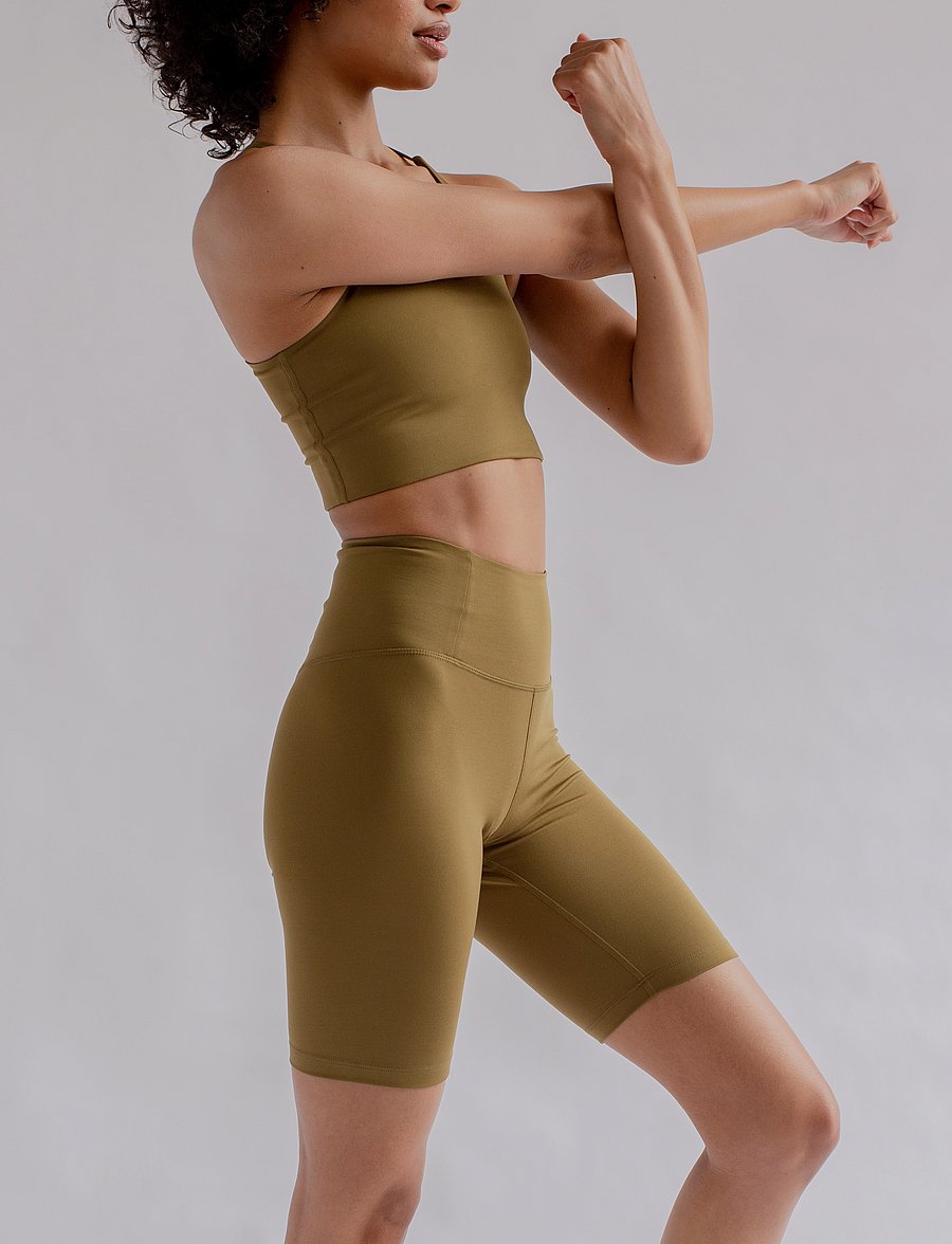 Girlfriend Collective - Float High-Rise Bike Shorts - treningsshorts - fern - 3
