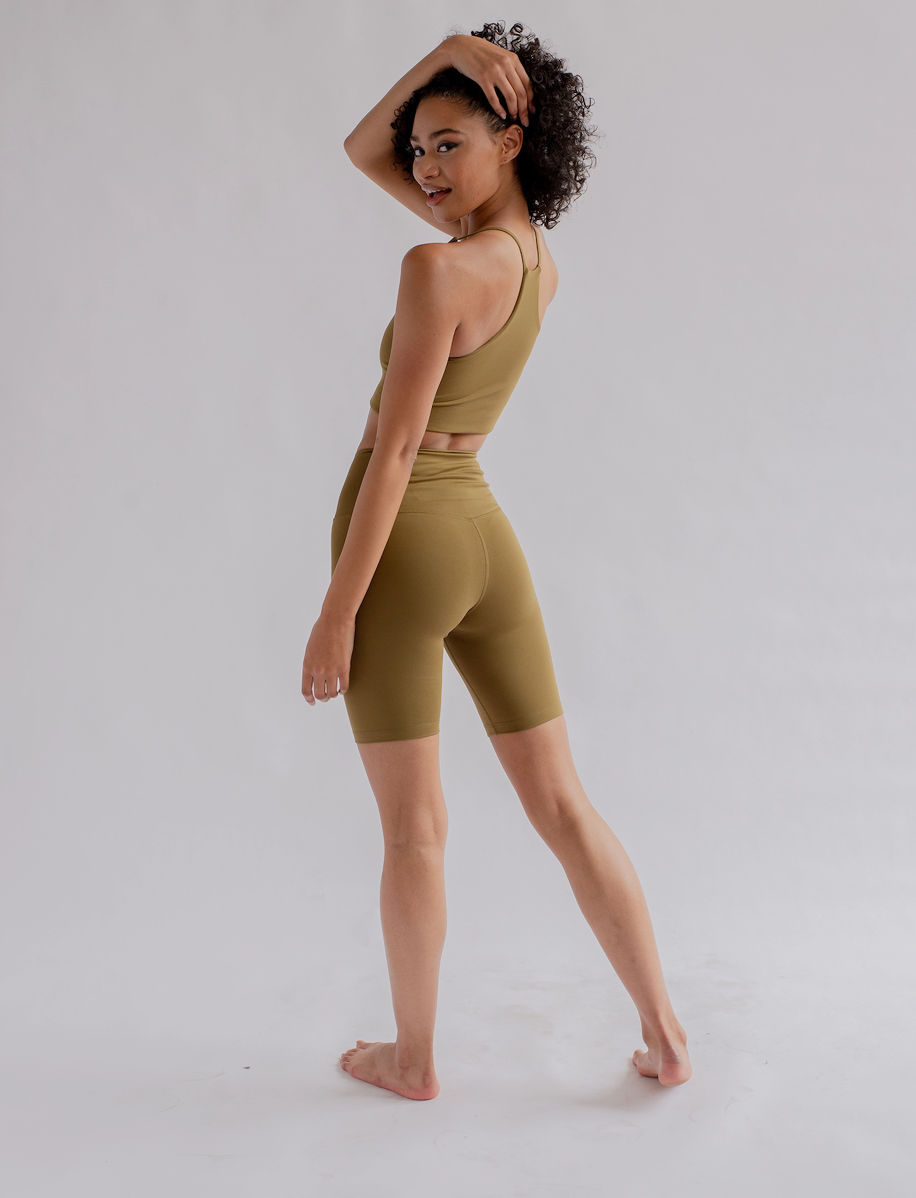 Girlfriend Collective - Float High-Rise Bike Shorts - treningsshorts - fern - 4