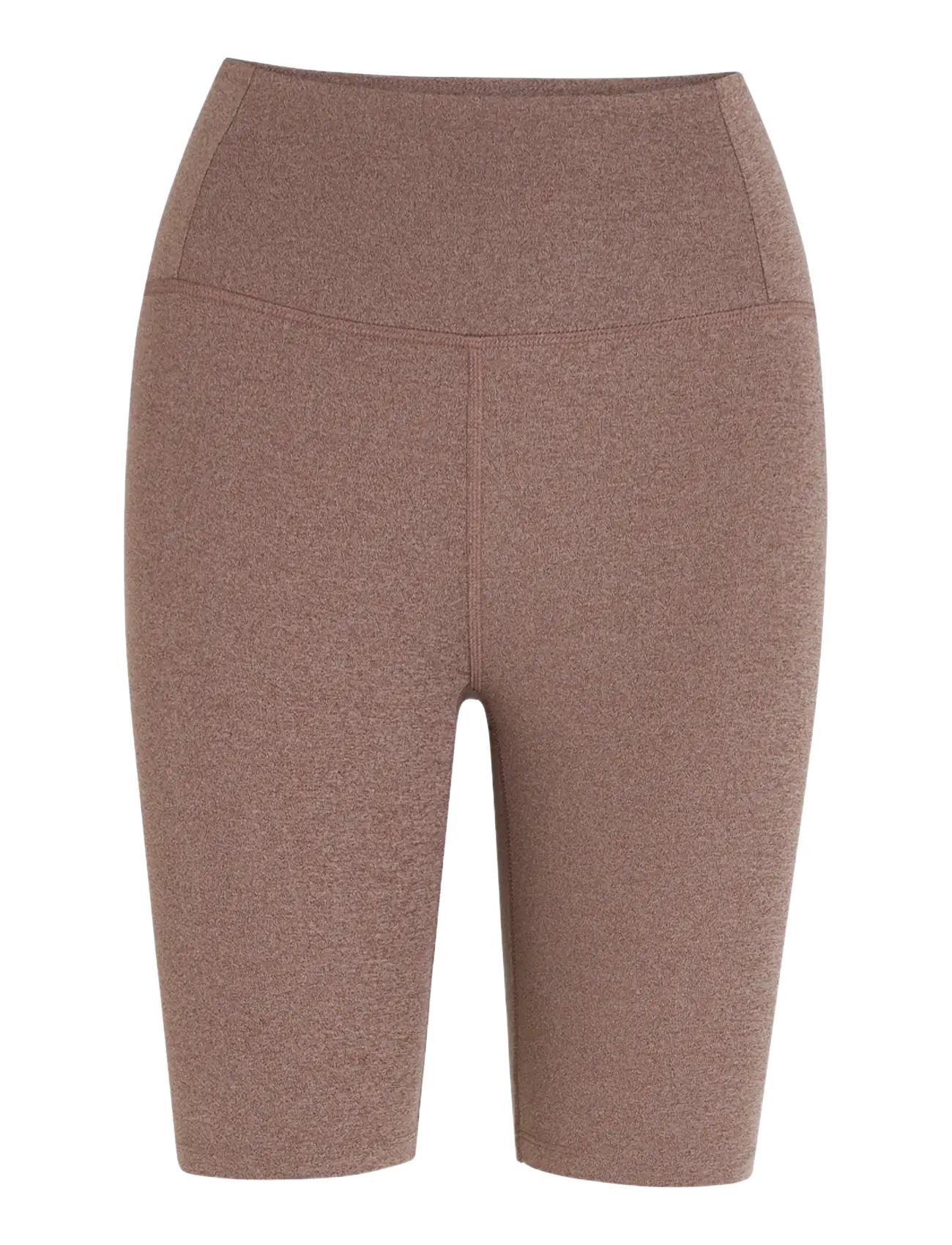 Girlfriend Collective Float High-Rise Bike Shorts - Tøj - HEATHER COCOON / brown