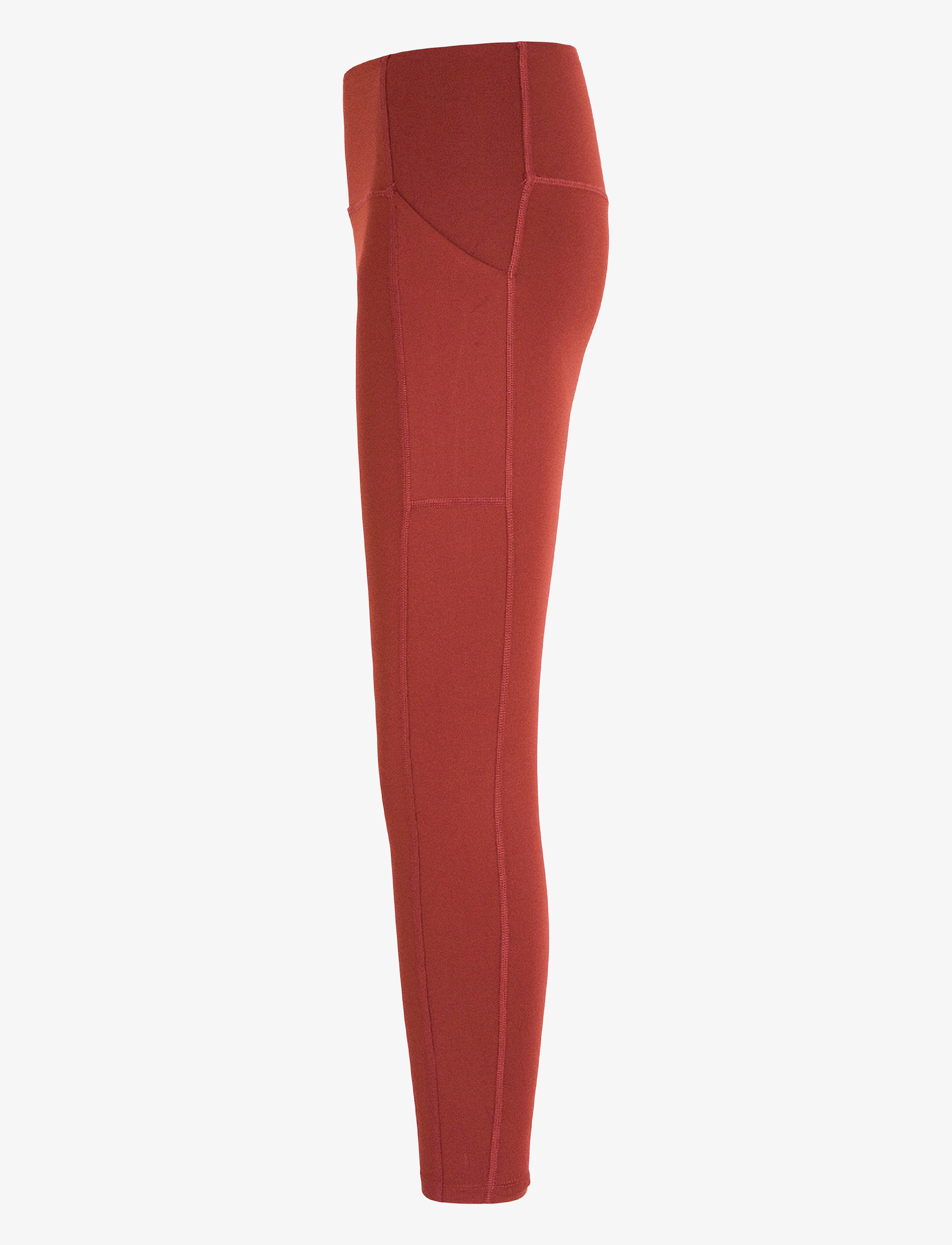 Girlfriend Collective - Pocket High-Rise Legging, 7/8 - 7/8 længde - ember - 2