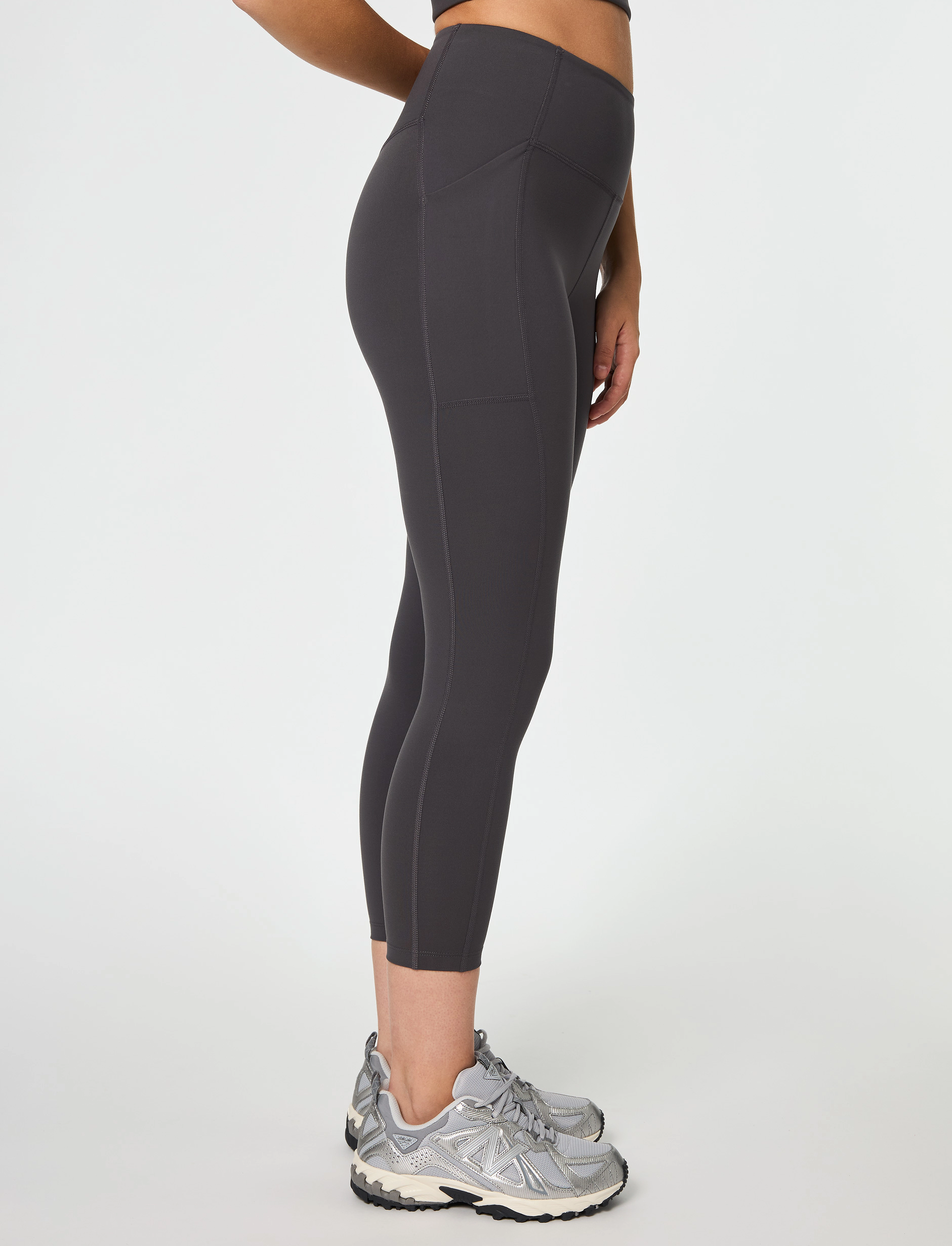 Girlfriend Collective - Pocket High-Rise Legging, 7/8 - 7/8 længde - moon - 4