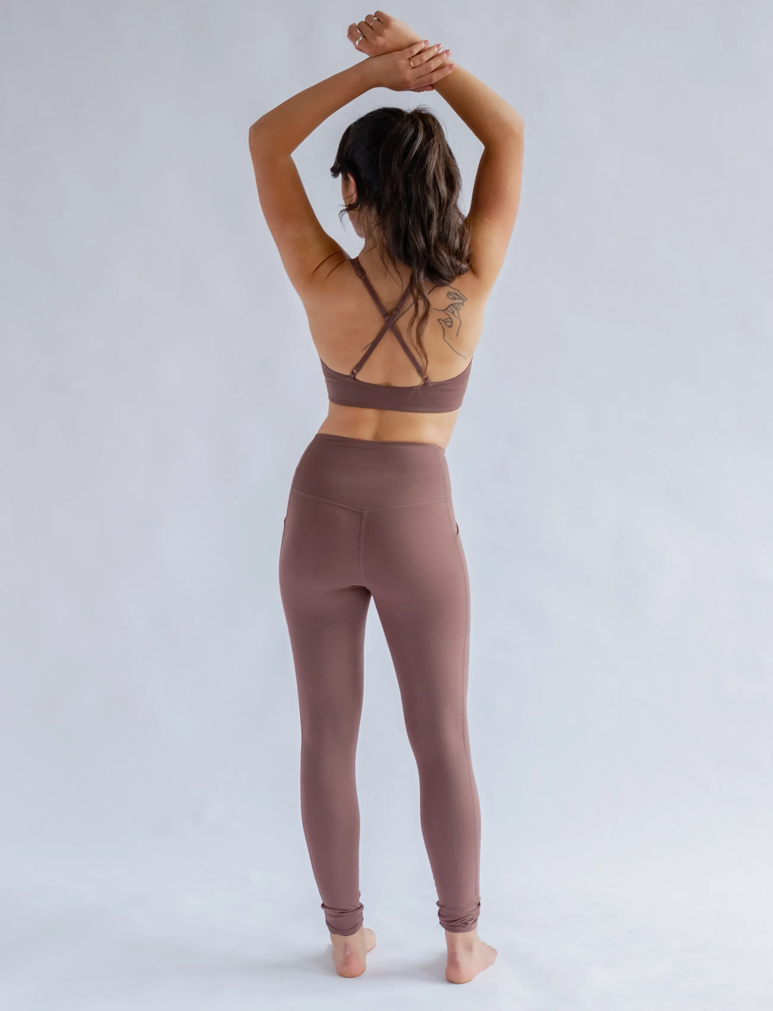 Girlfriend Collective - Pocket High-Rise Legging, 7/8 - 7/8 længde - storm - 4