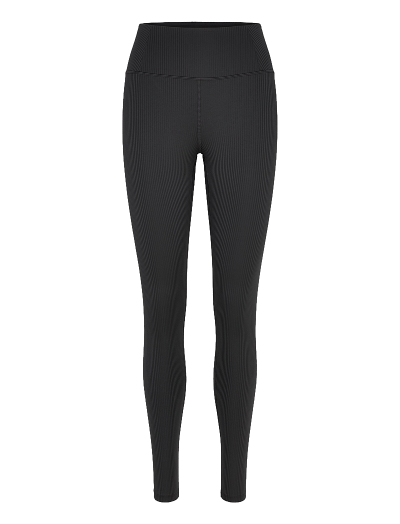 Girlfriend Collective - Rib High-Rise Legging, Long - full längd - black - 1