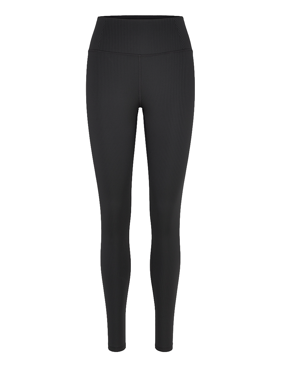 Girlfriend Collective - Rib High-Rise Legging, Long - collants d'entraînement - black - 1