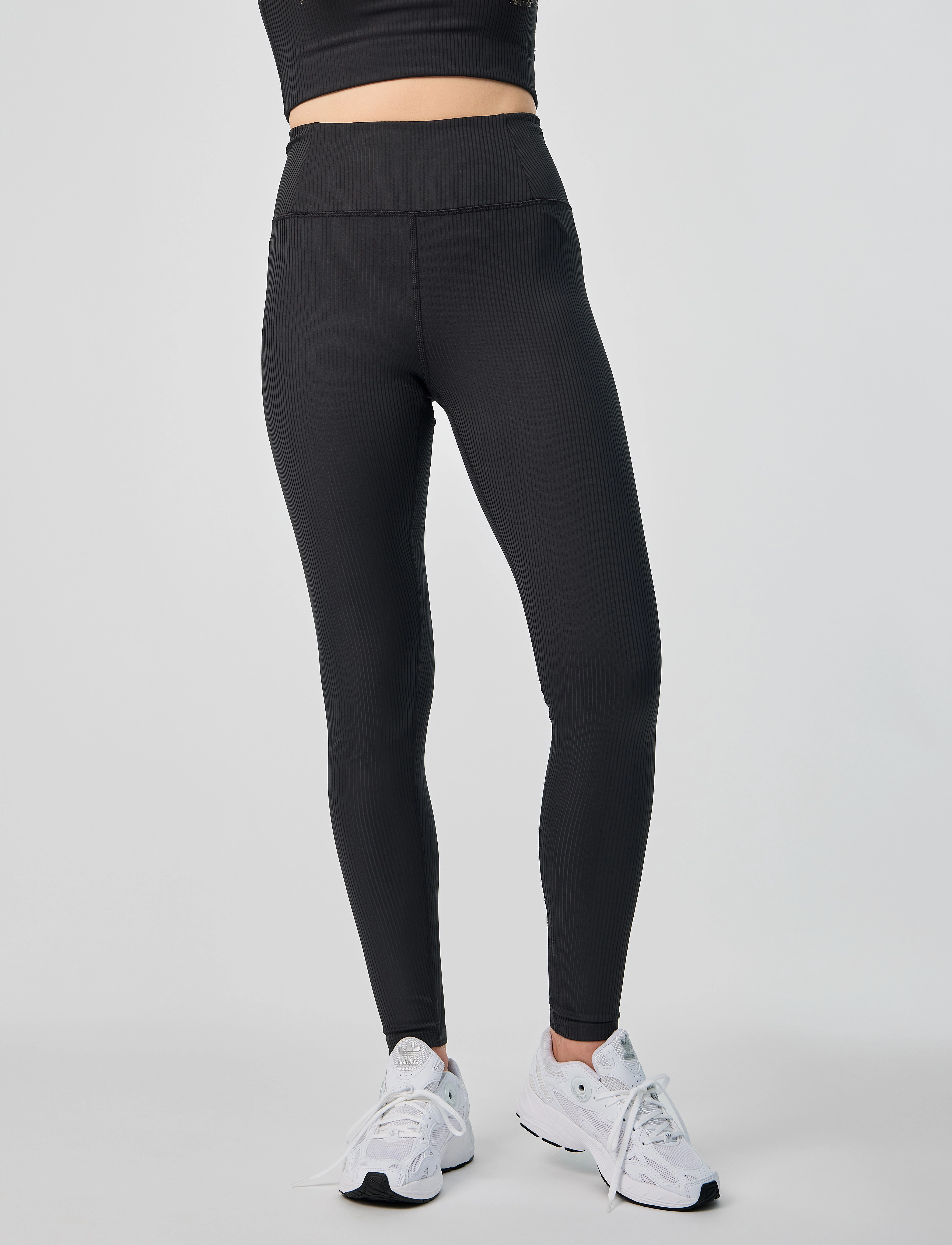 Girlfriend Collective - Rib High-Rise Legging, Long - collants d'entraînement - black - 3