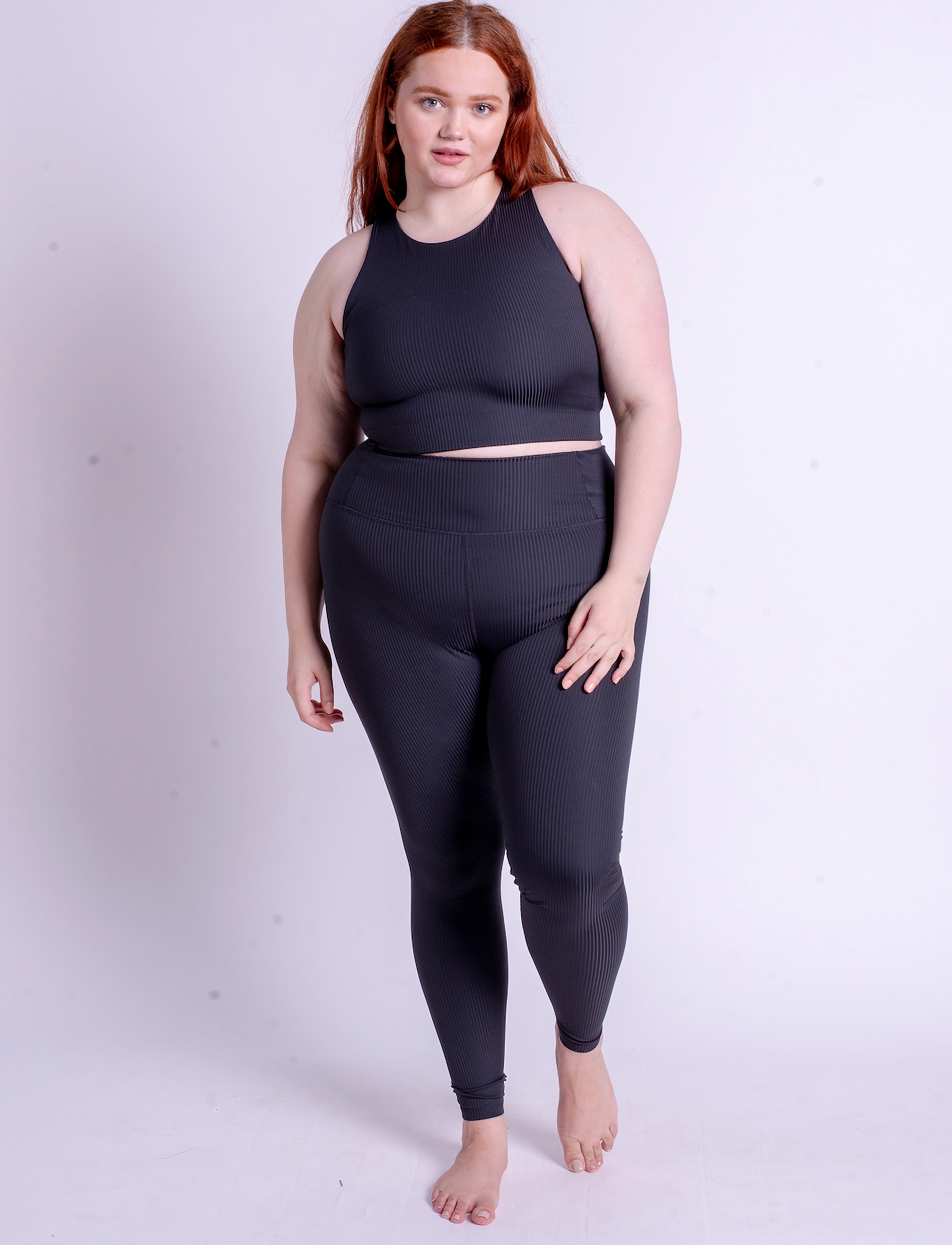 Girlfriend Collective Rib High-Rise Legging, Long leggings dam – bild 9