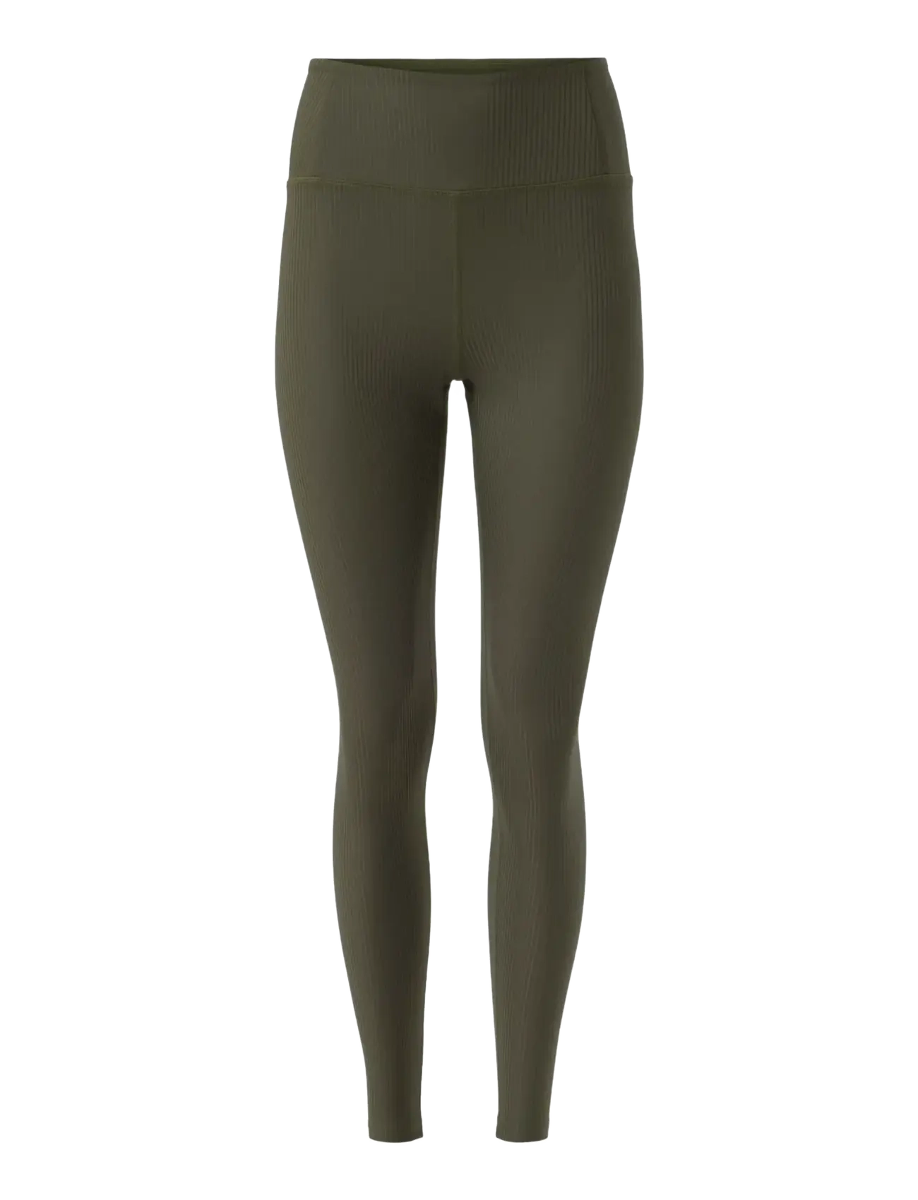 Girlfriend Collective Rib High-Rise Legging, Long - Leggings & Tights - CYPRESS / khaki/green