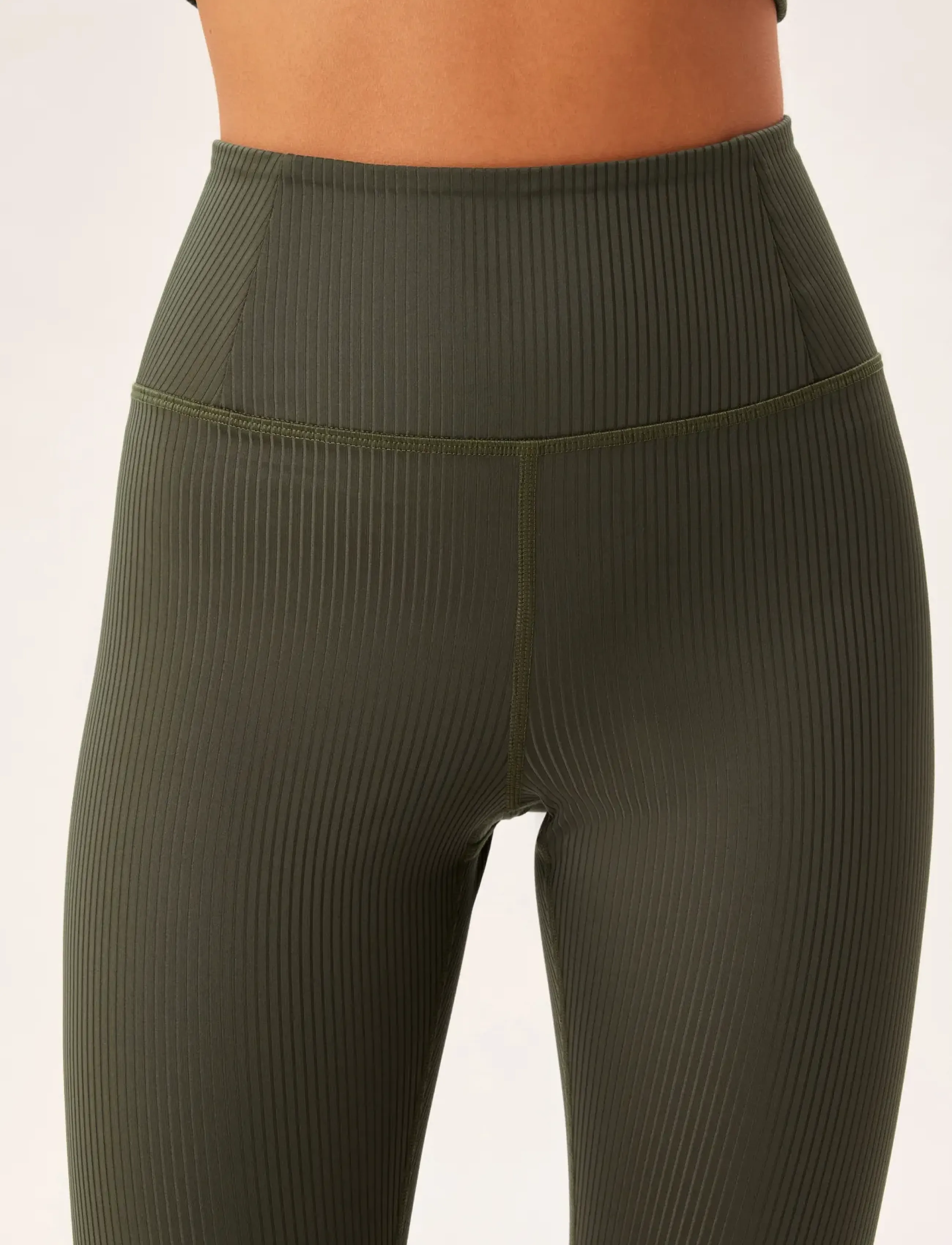 Girlfriend Collective - Rib High-Rise Legging, Long - fuld længde - cypress - 3