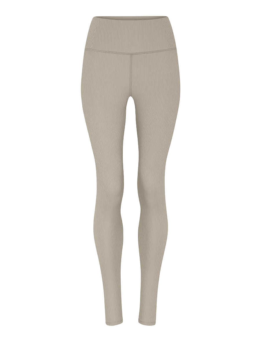 Girlfriend Collective - Rib High-Rise Legging, Long - visas ilgis - feather - 0