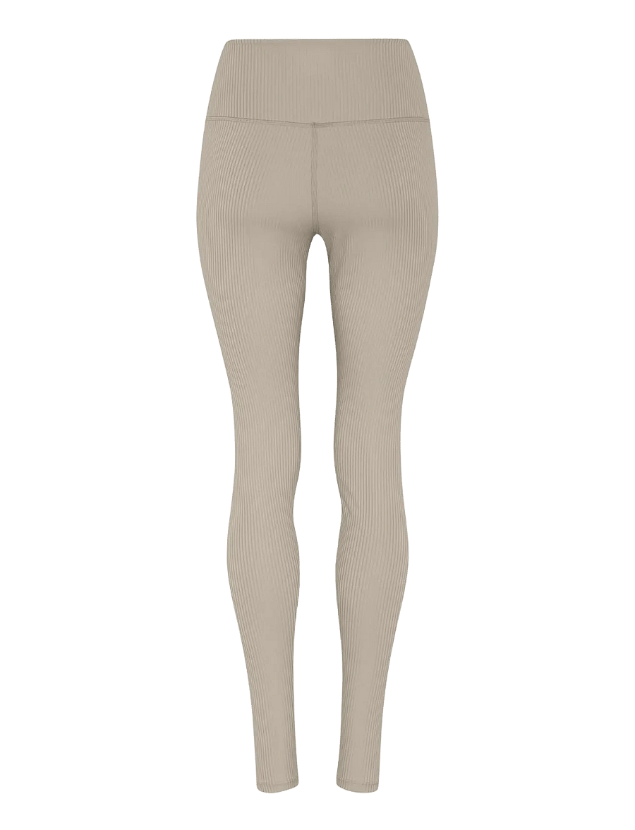 Girlfriend Collective - Rib High-Rise Legging, Long - visas ilgis - feather - 1