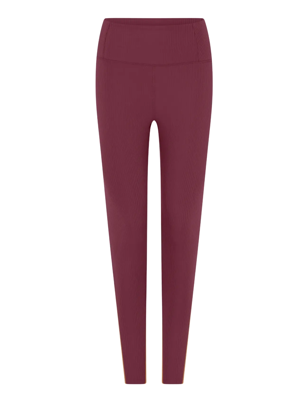 Girlfriend Collective Rib High-Rise Legging, Long - Riided - GOJI / burgundy